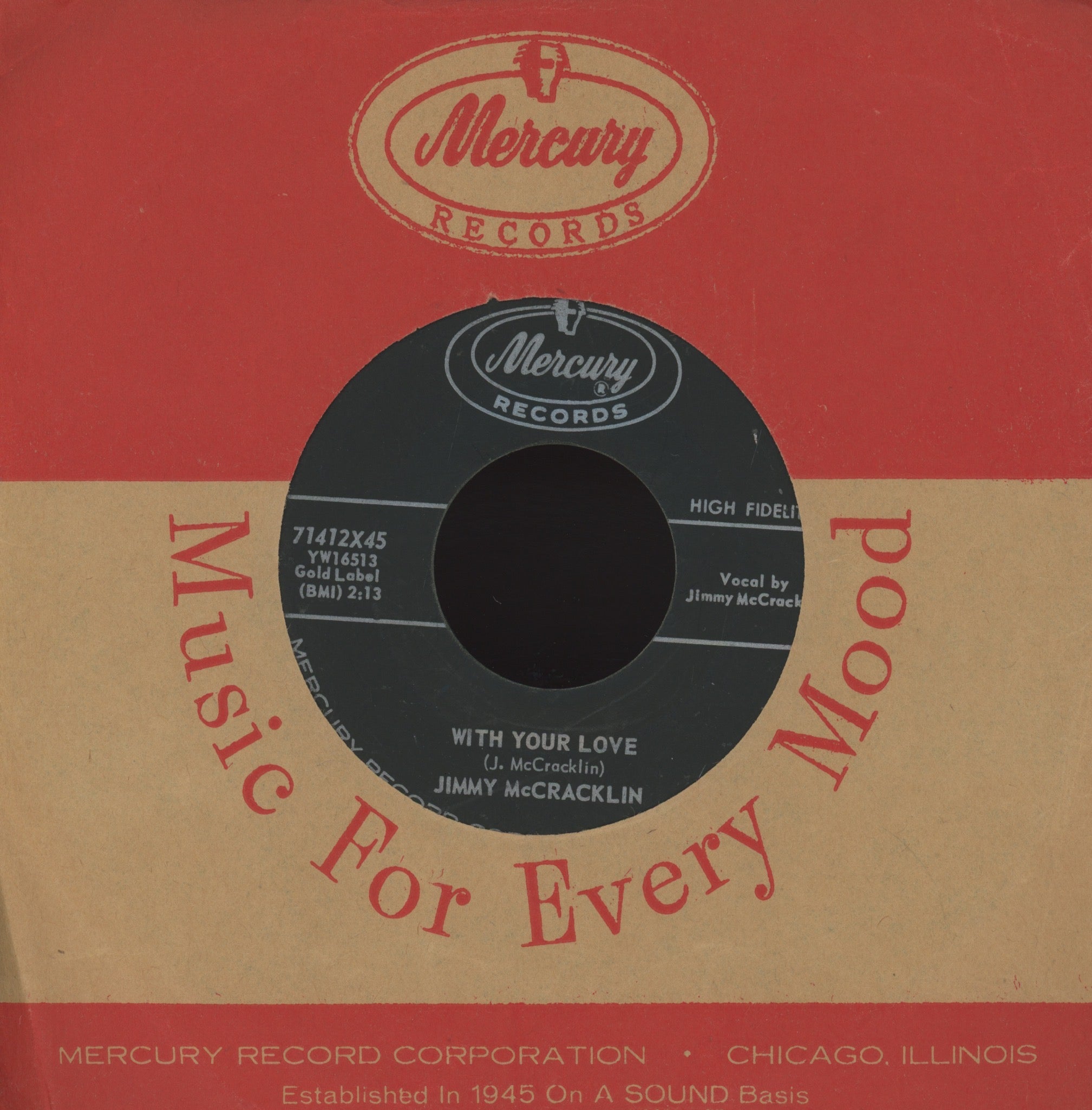 Jimmy McCracklin - The Wobble on Mercury R&B Rocker 45