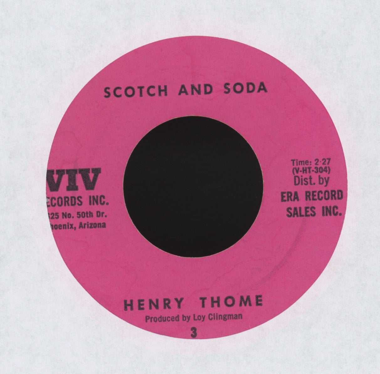 Henry Thome - Wolf Bait on VIV R&B Popcorn 45
