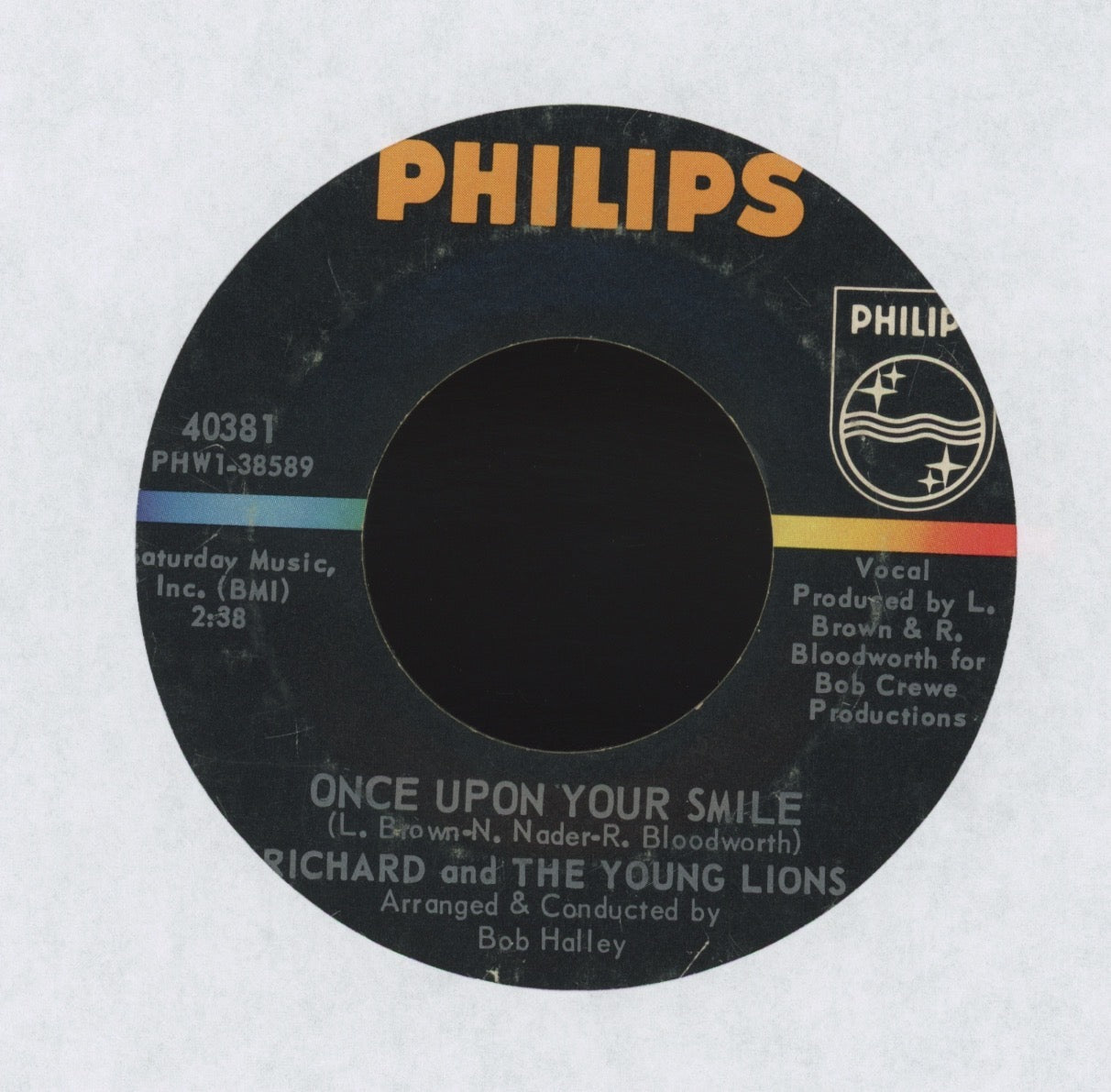 Richard & The Young Lions - Open Up Your Door on Philips Garage 45