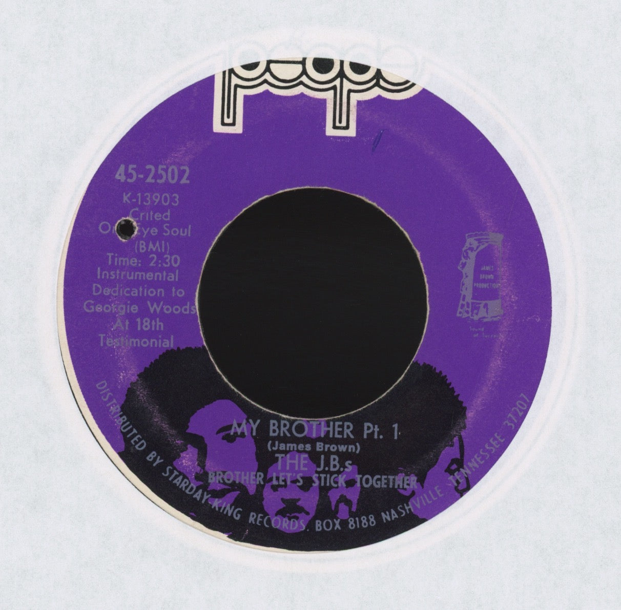 The J.B.'s - My Brother on People Funk 45