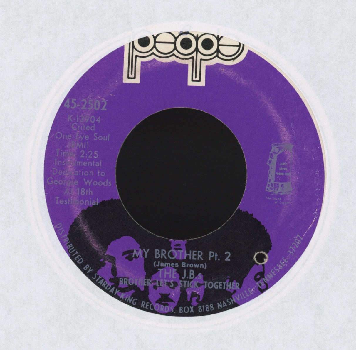 The J.B.'s - My Brother on People Funk 45
