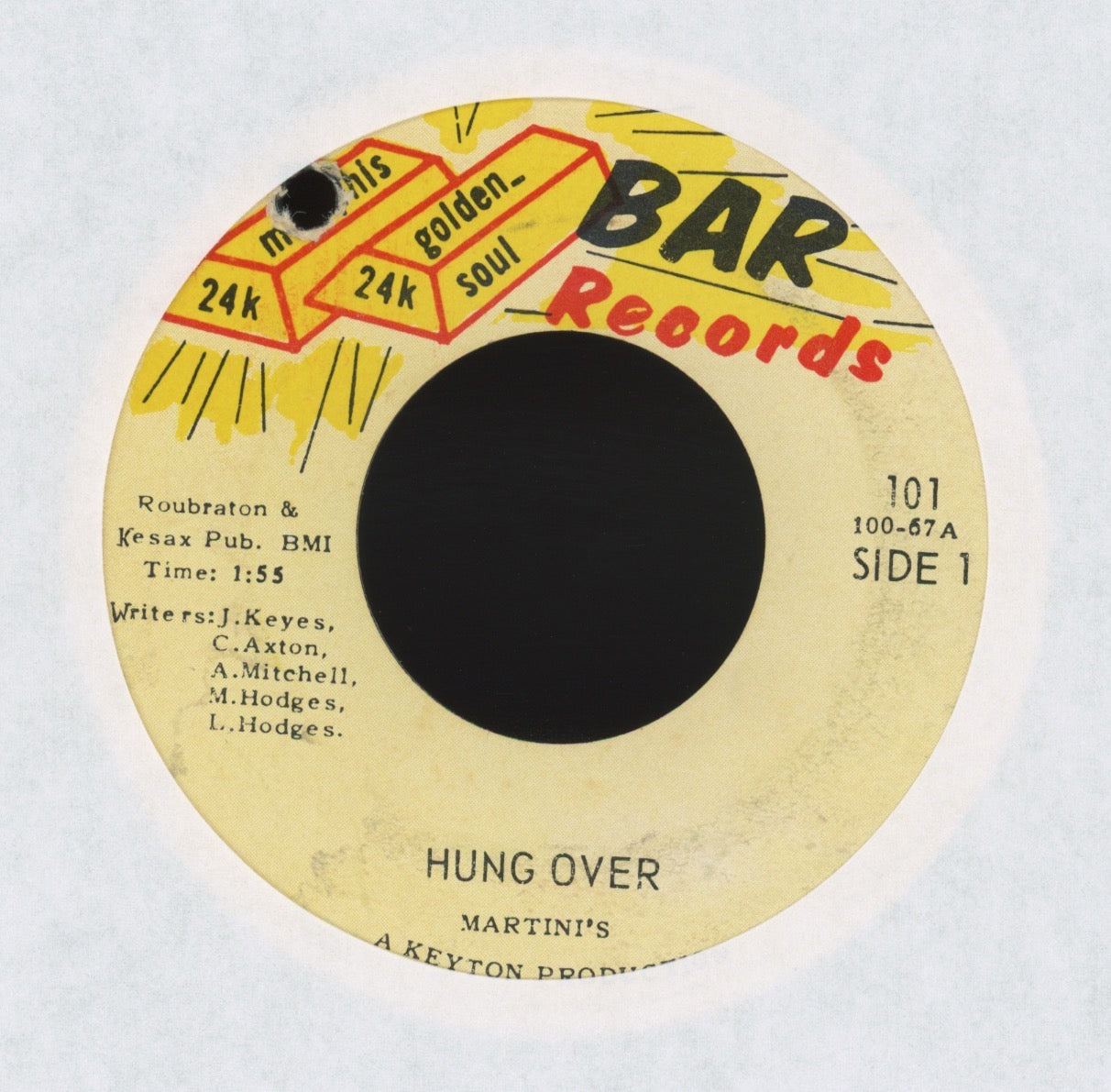 Martini's - Hung Over on Bar Records Mod Funk 45