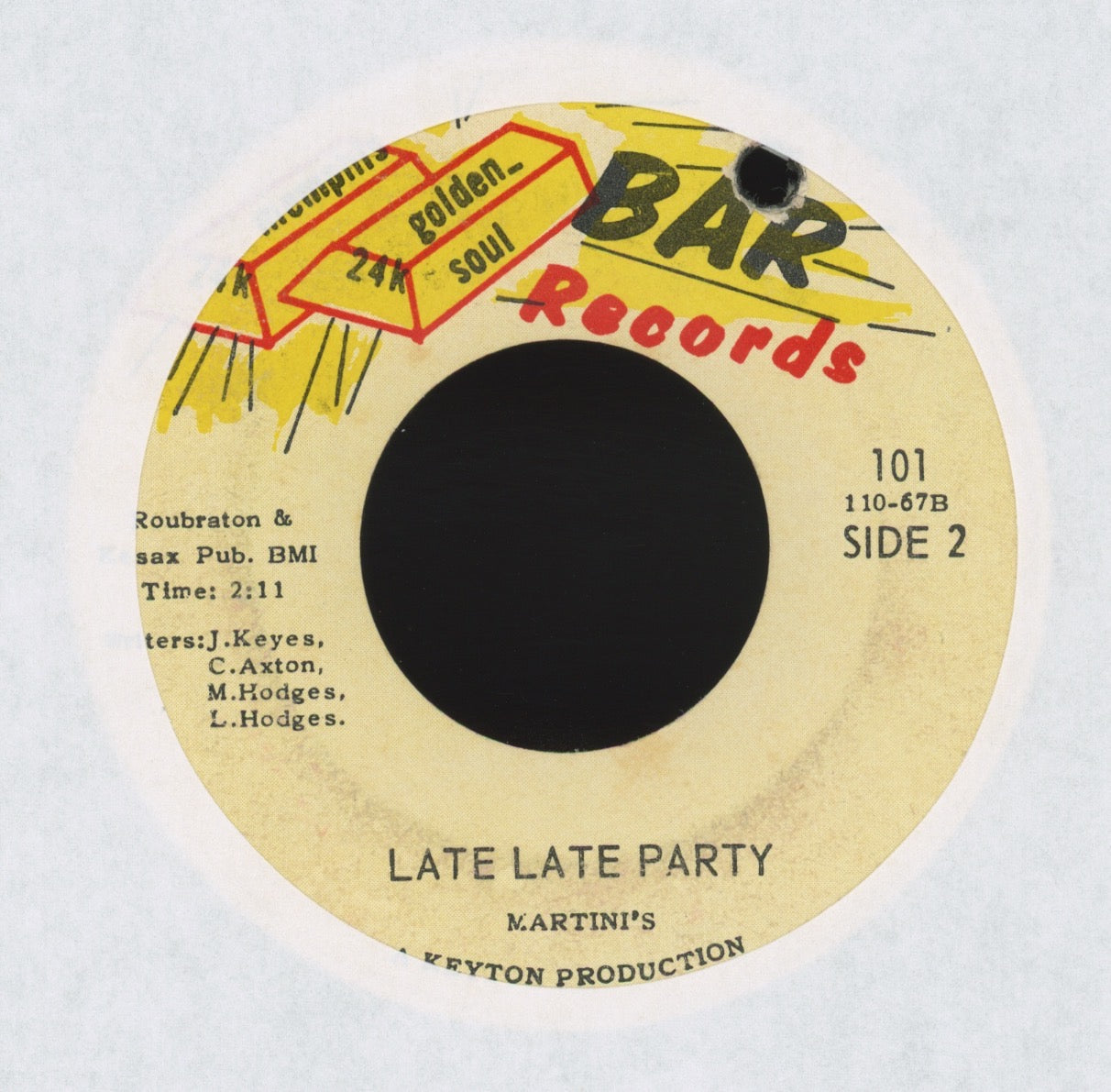 Martini's - Hung Over on Bar Records Mod Funk 45