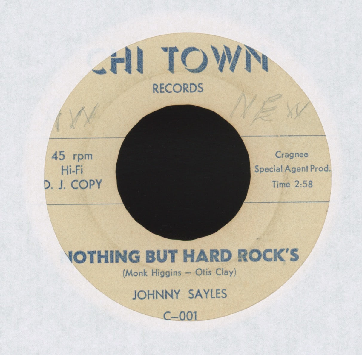 Johnny Sayles - The Concentration on Chi Town Promo R&B 45