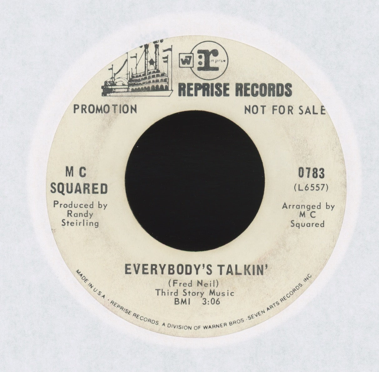 M.C. Squared - I Know You (Your Nature Is Like Mine) on Reprise Promo Pop Psych 45