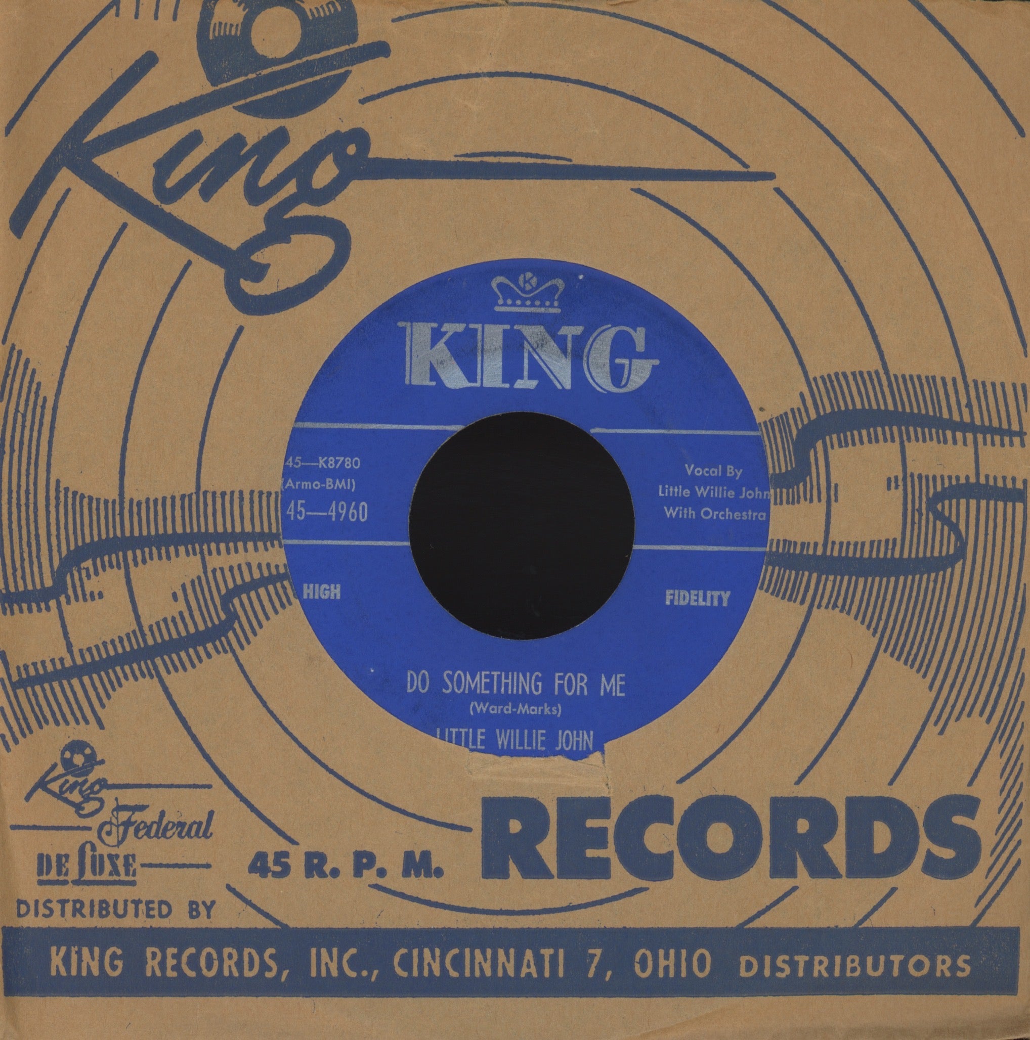 Little Willie John - My Nerves on King New Breed R&B Popcorn 45