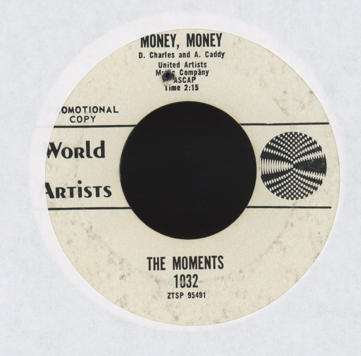 The Moments - You Really Got Me on World Artists Promo Garage 45 Steve Marriott
