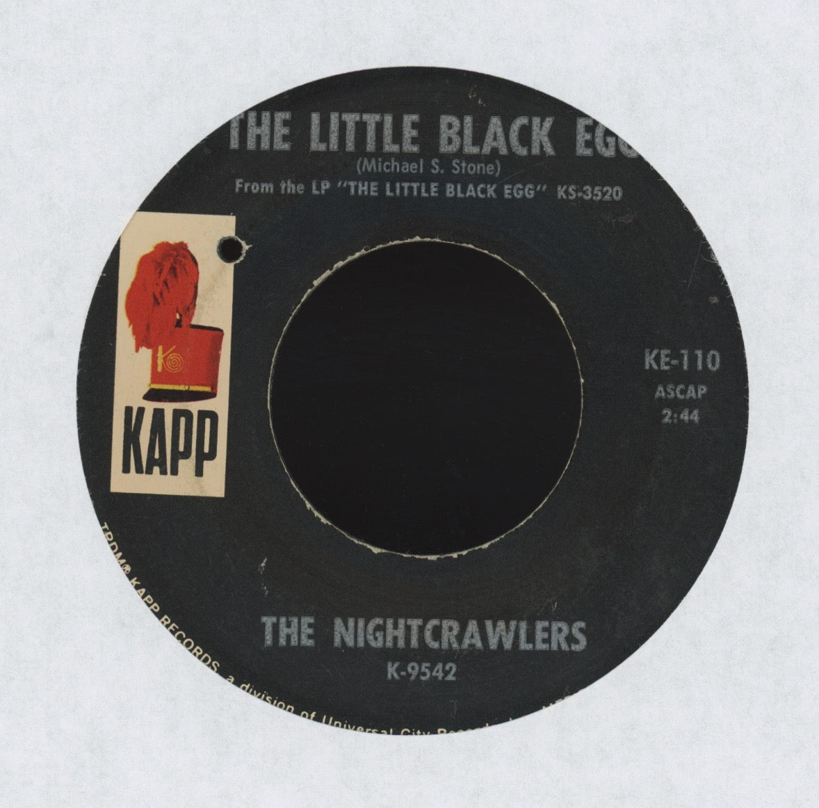 The Nightcrawlers - The Little Black Egg on Kapp Garage 45