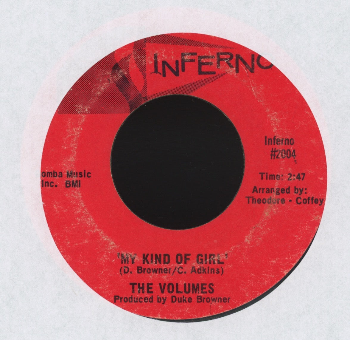 The Volumes - My Road Is The Right Road on Inferno Northern Soul 45