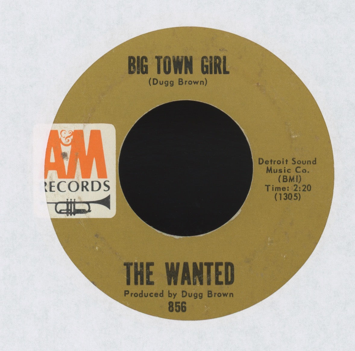 The Wanted - Don't Worry Baby on A&M Garage 45
