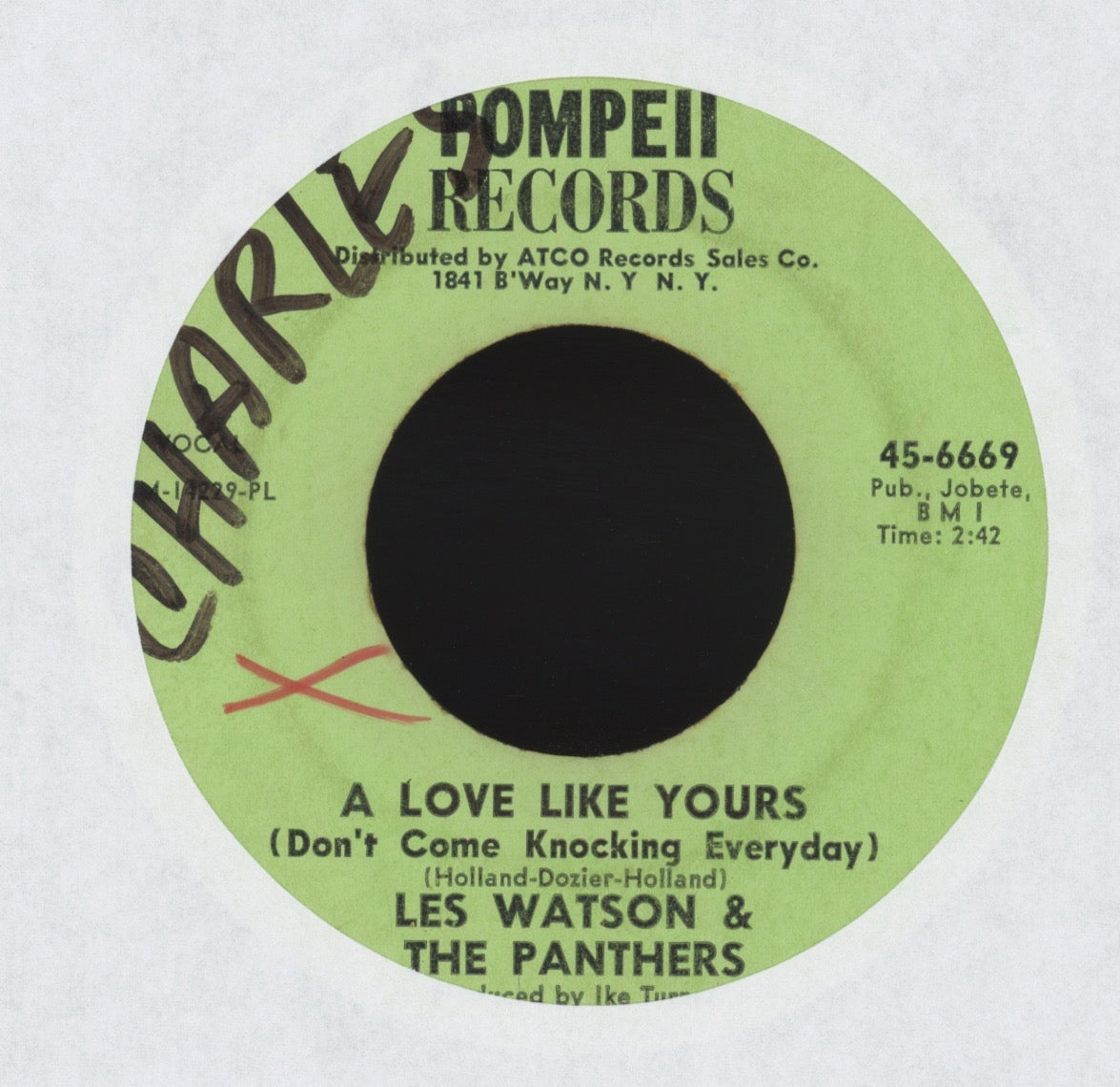 Les Watson And The Panthers - Oh Yeah on Pompeii Funk 45