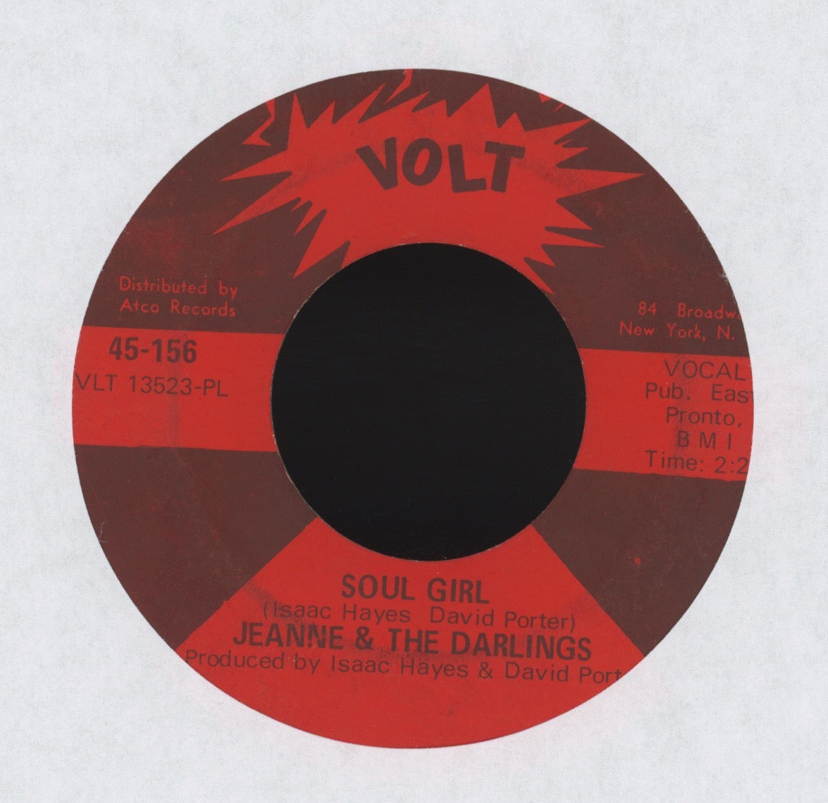 Jeanne & The Darlings - Soul Girl on Volt Soul Funk 45