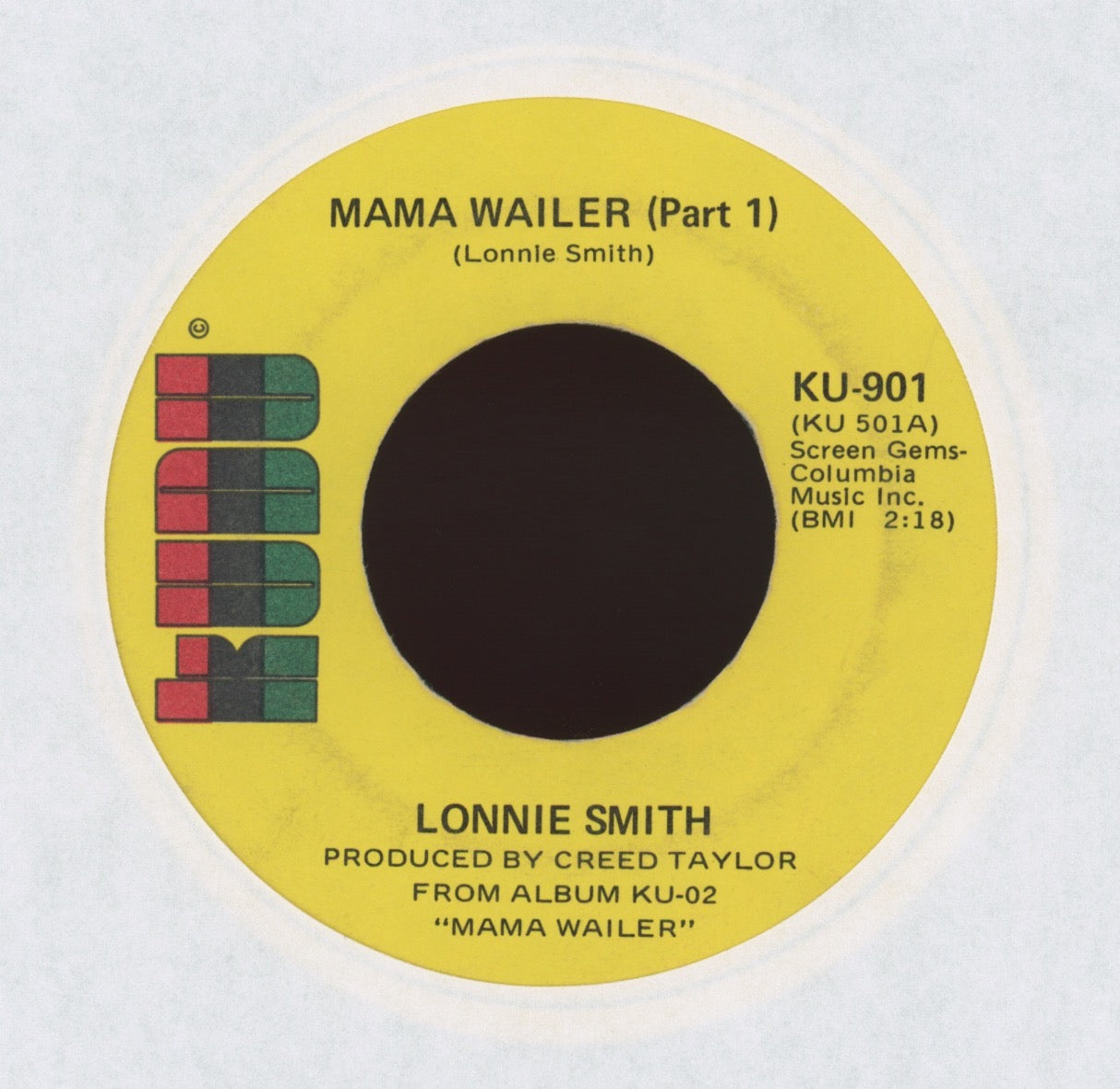 Lonnie Smith - Mama Wailer on Kudu Jazz Funk 45