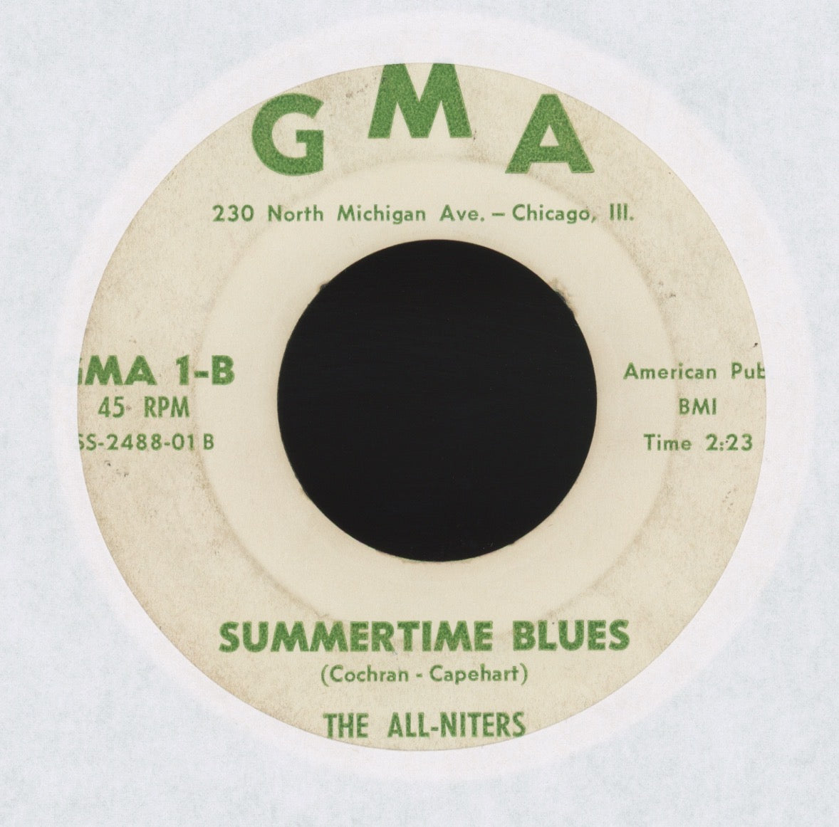 The All-Niters - Summertime Blues on GMA Garage 45