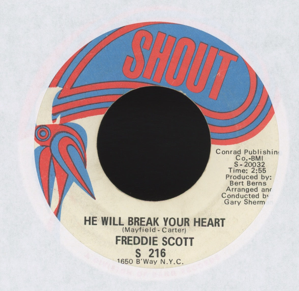 Freddie Scott - I'll Be Gone on Shout Northern Soul 45