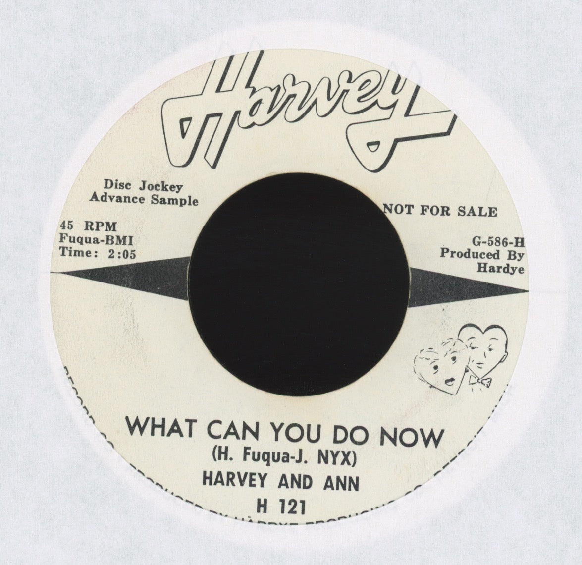 Harvey & Ann - What Can You Do Now on Harvey promo R&B 45