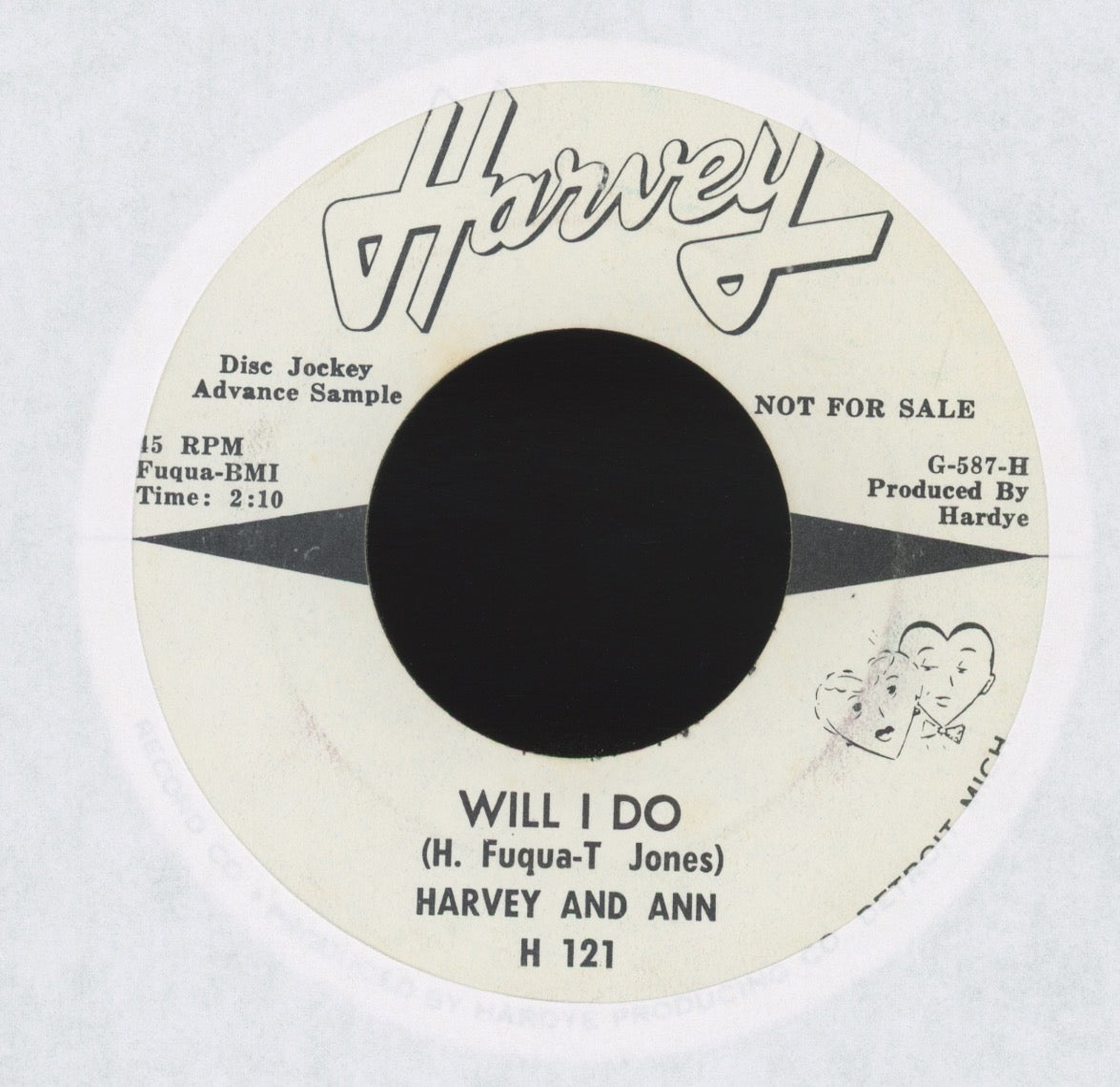 Harvey & Ann - What Can You Do Now on Harvey promo R&B 45