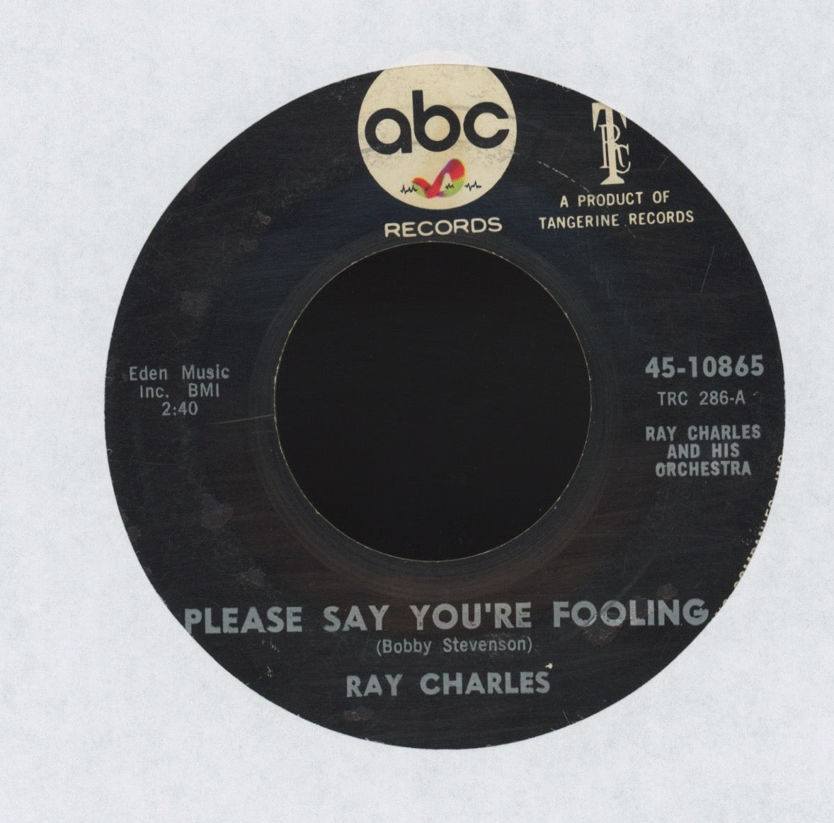 Ray Charles And His Orchestra - I Don't Need No Doctor on ABC Northern Soul R&B 45