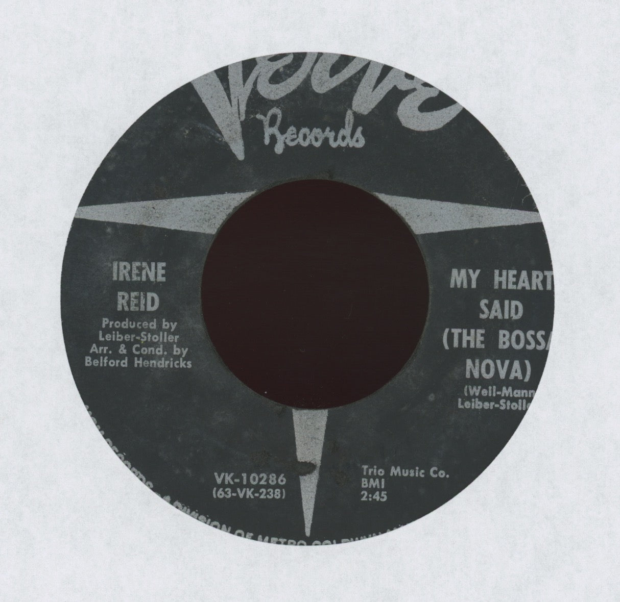 Irene Reid - My Heart Said (The Bossa Nova) on Verve Latin Jazz 45