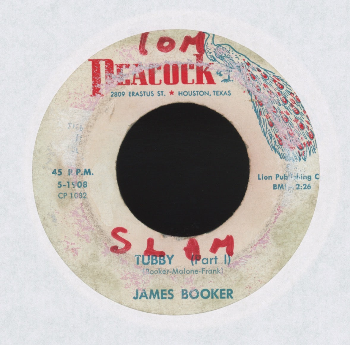 James Booker - Tubby on Peacock Mod Soul 45