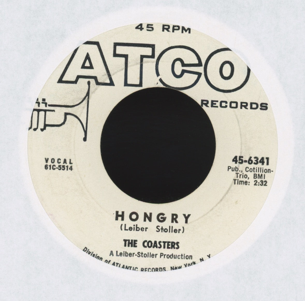 The Coasters - Hongry on Atco Promo R&B 45