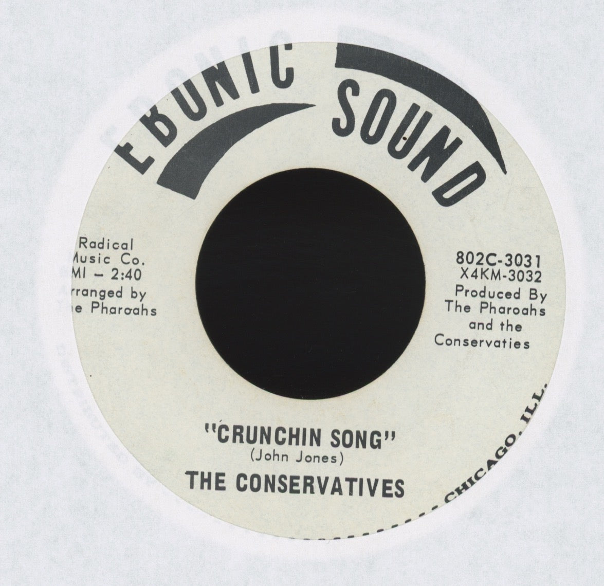 The Conservatives - That's All on Ebonic Sound Sweet Soul 45