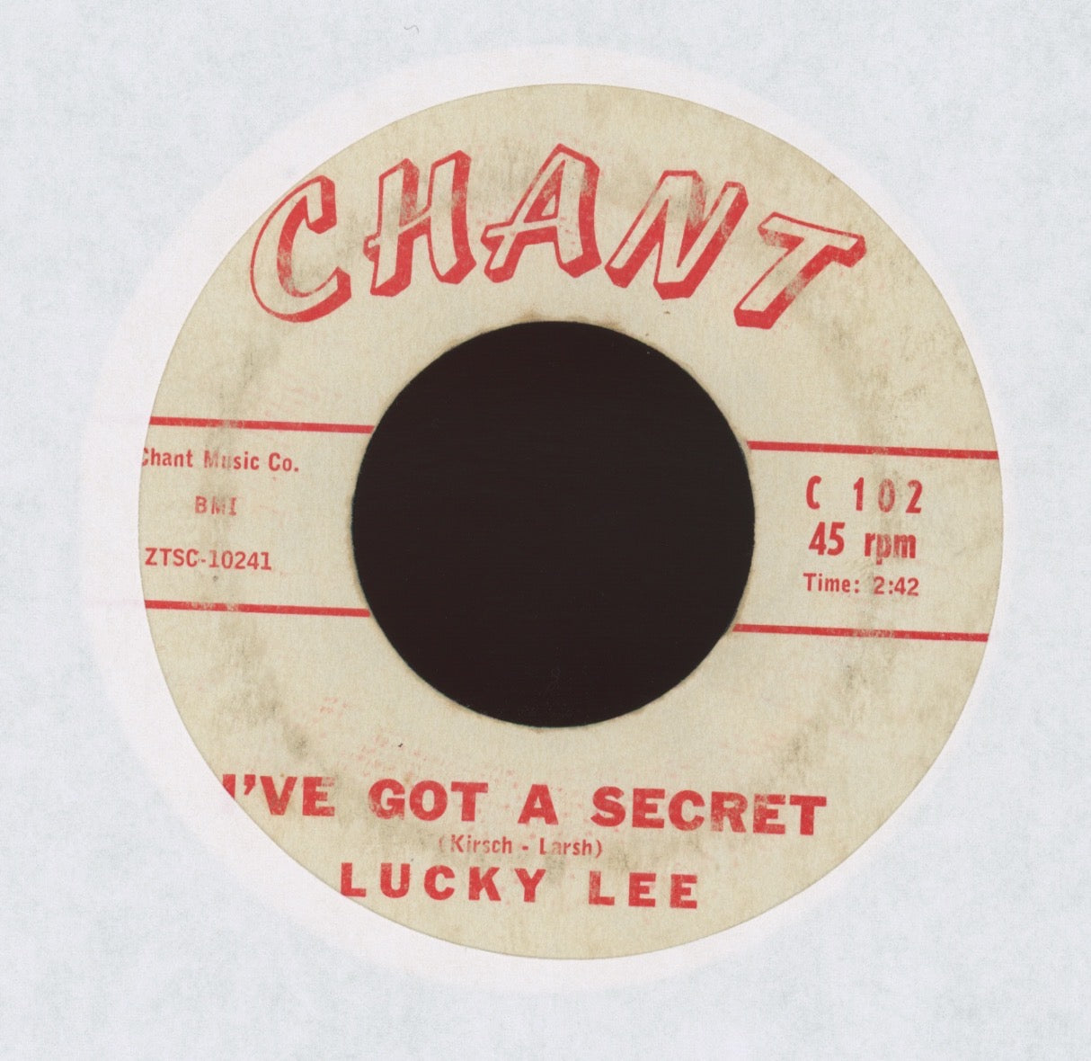 Lucky Lee - Crazy Fool on Chant Rockabilly 45
