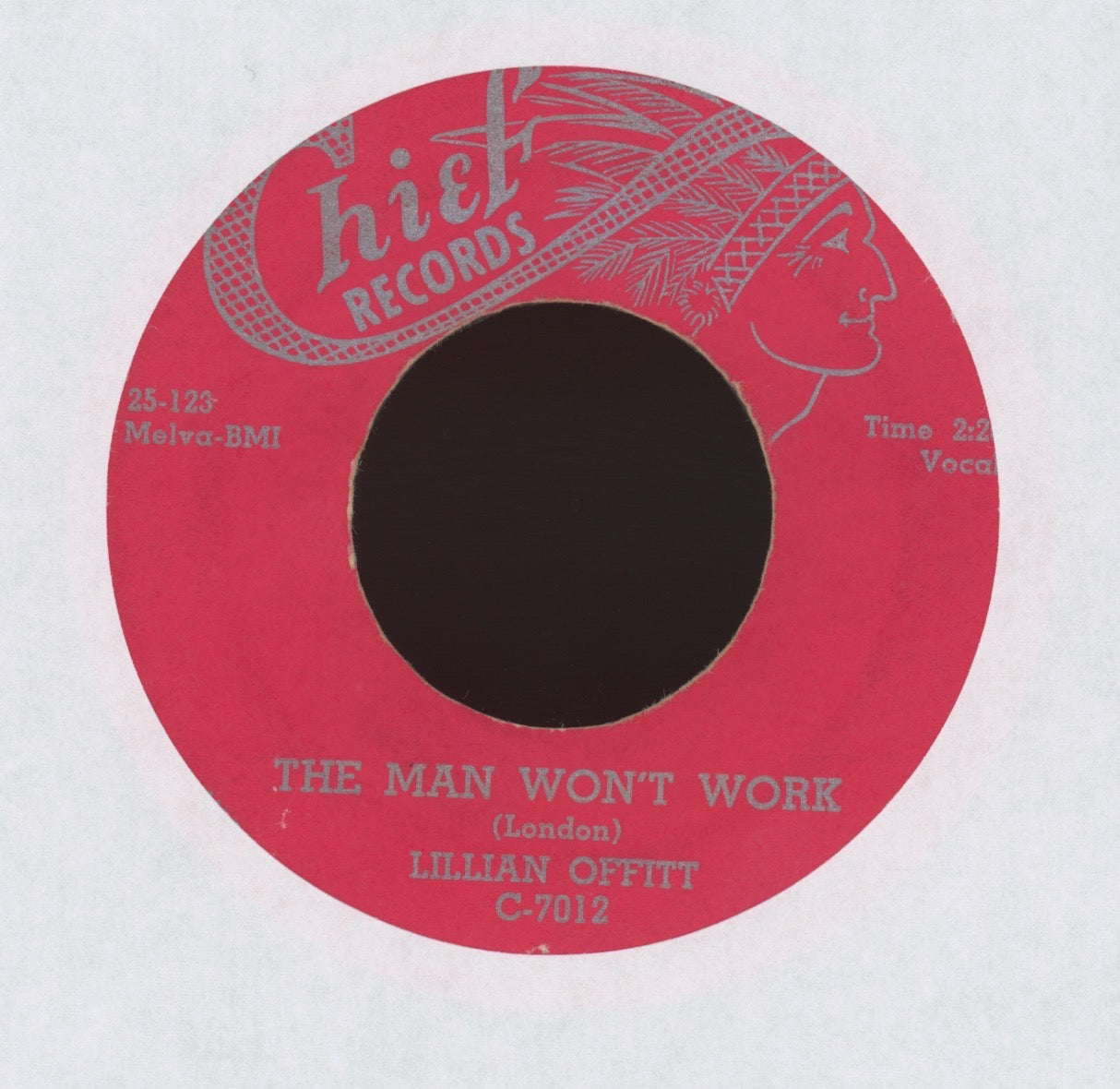 Lillian Offitt - The Man Won't Work on Chief R&B 45