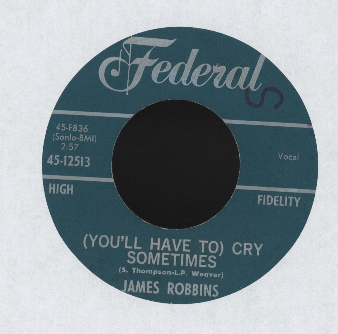Jimmy Robins - (Walk With Me) Each And Every Day on Federal R&B 45