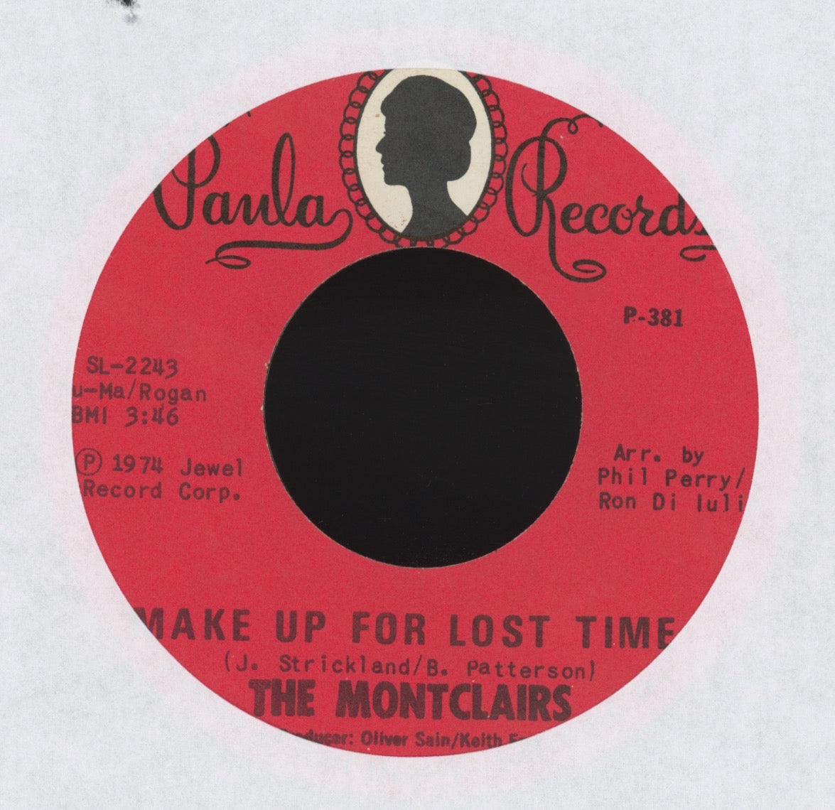 The Montclairs - Make Up For Lost Time on Paula Sweet Soul 45
