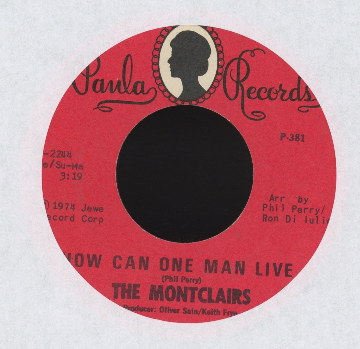 The Montclairs - Make Up For Lost Time on Paula Sweet Soul 45