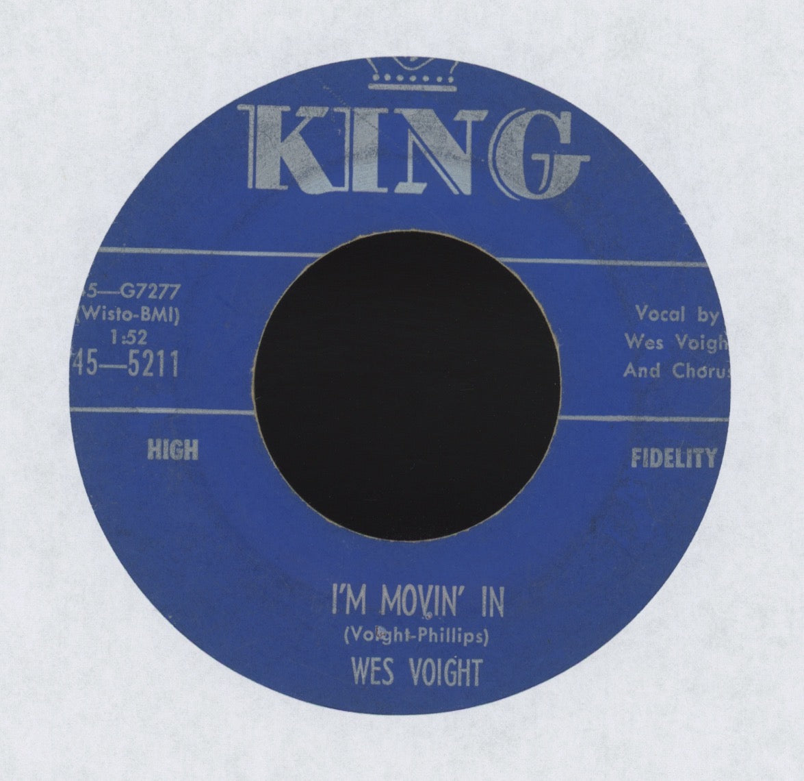 Wes Voight - I'm Movin' In on King Rockabilly 45