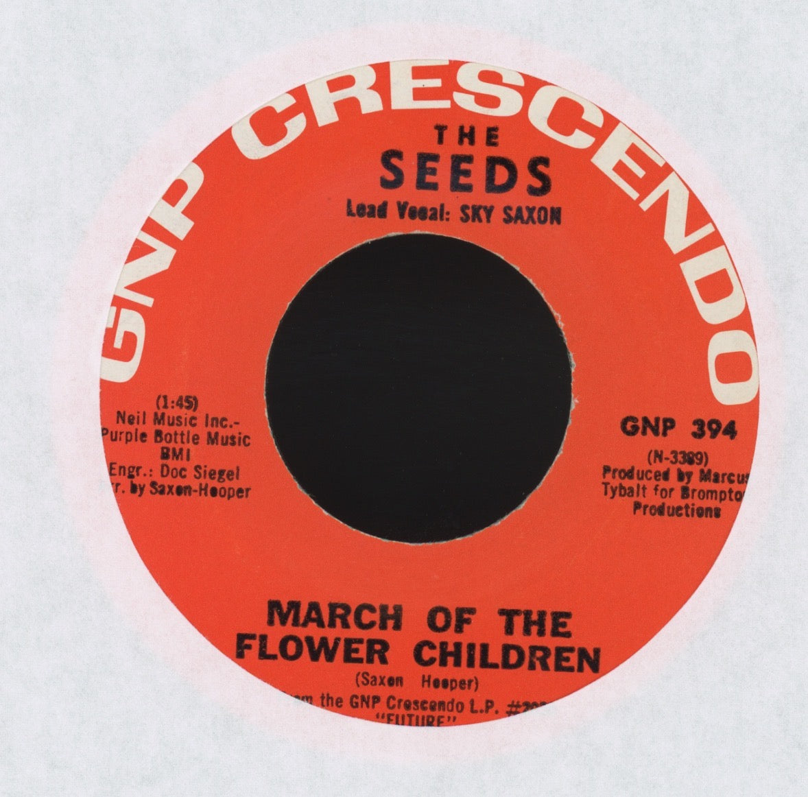 The Seeds - A Thousand Shadows on GNP Crescendo Garage 45
