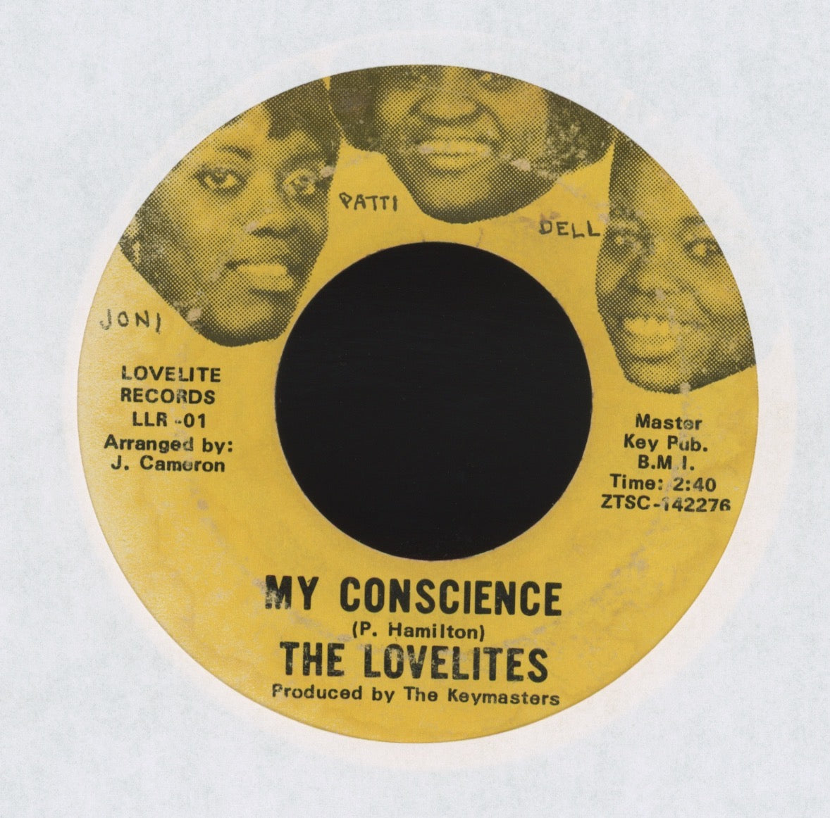 The Lovelites - My Conscience on Lovelite Northern Soul 45