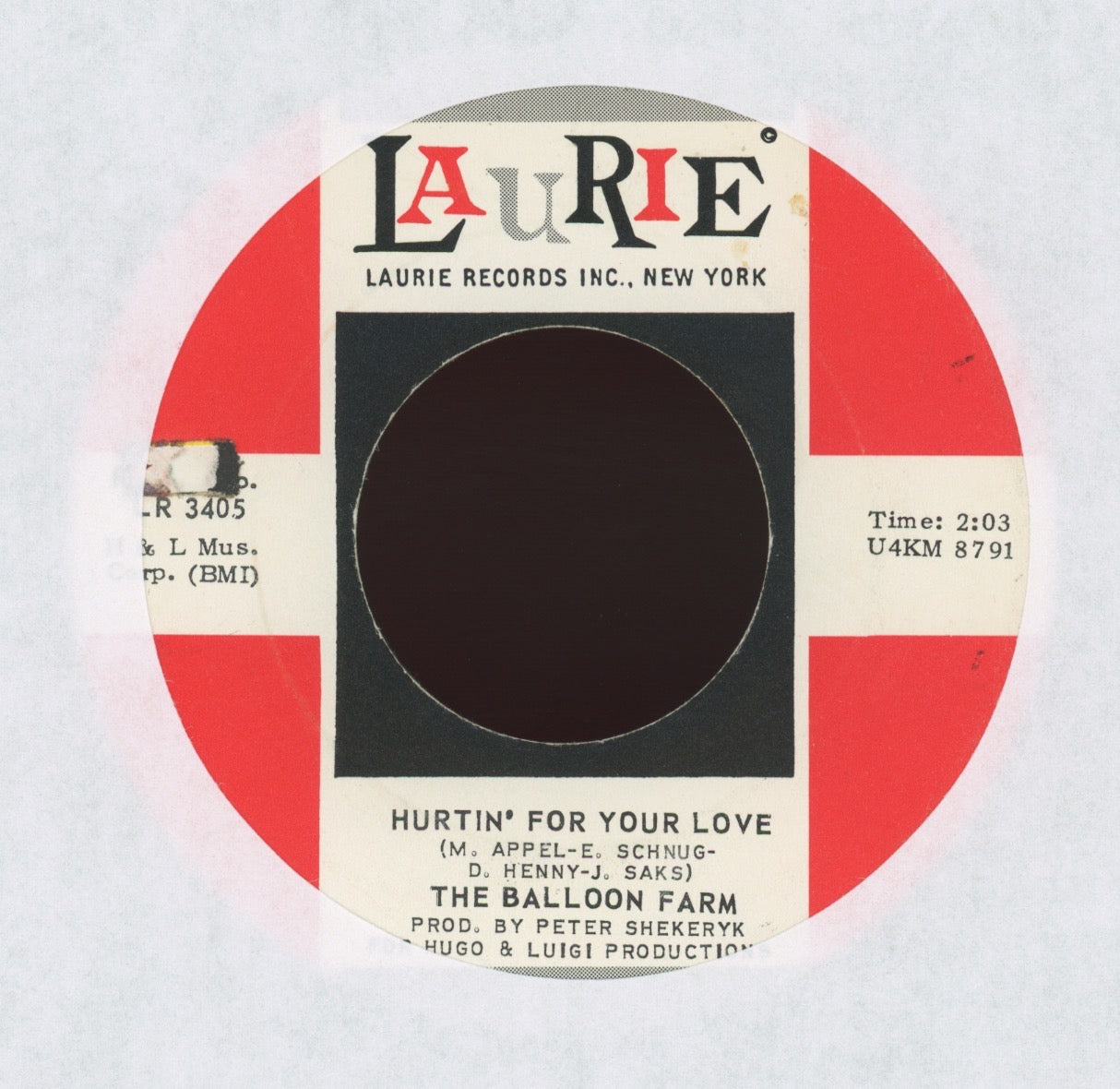 The Balloon Farm - A Question Of Temperature on Laurie Garage Psych 45
