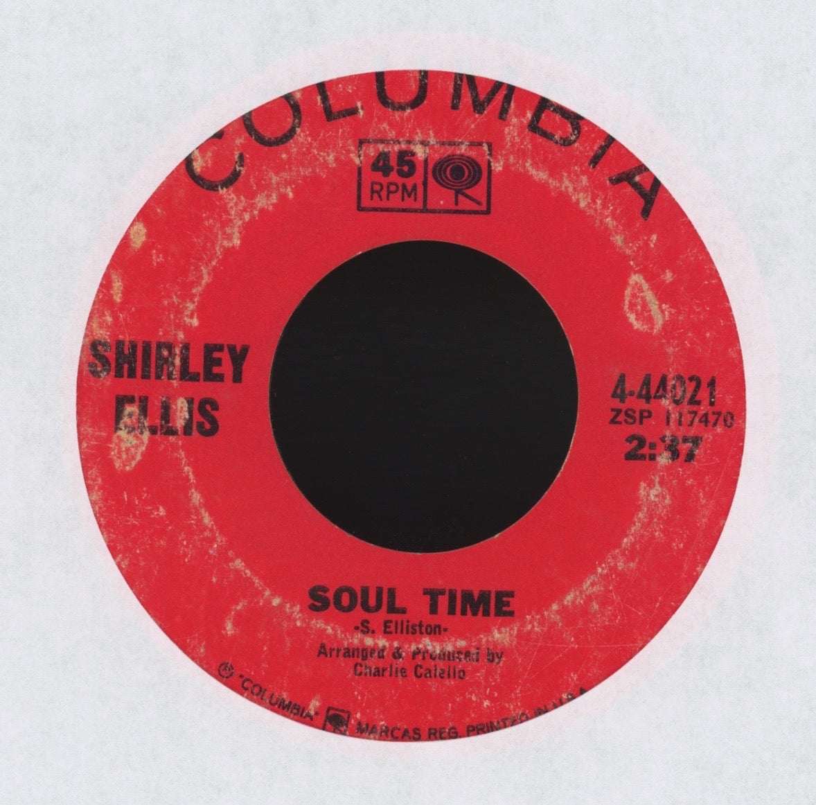 Shirley Ellis - Soul Time on Columbia Northern Soul 45