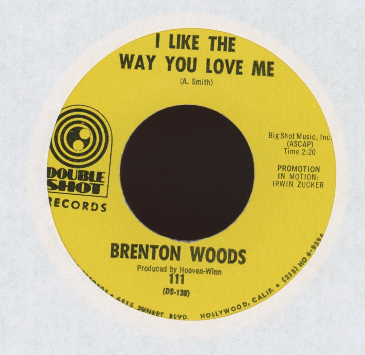 Brenton Wood - The Oogum Boogum Song on Double Shot Northern Soul 45