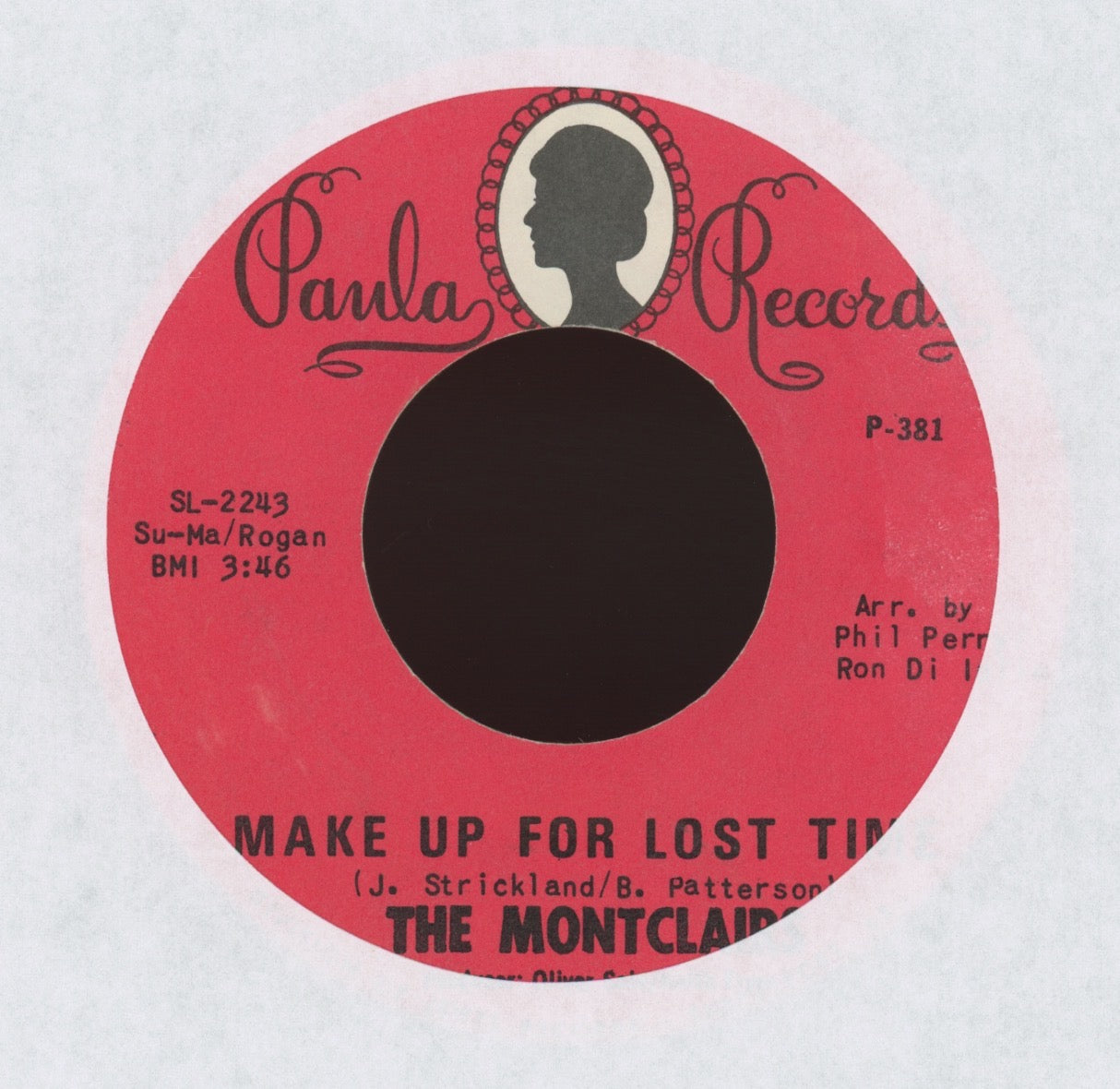 The Montclairs - Make Up For Lost Time on Paula Sweet Soul 45