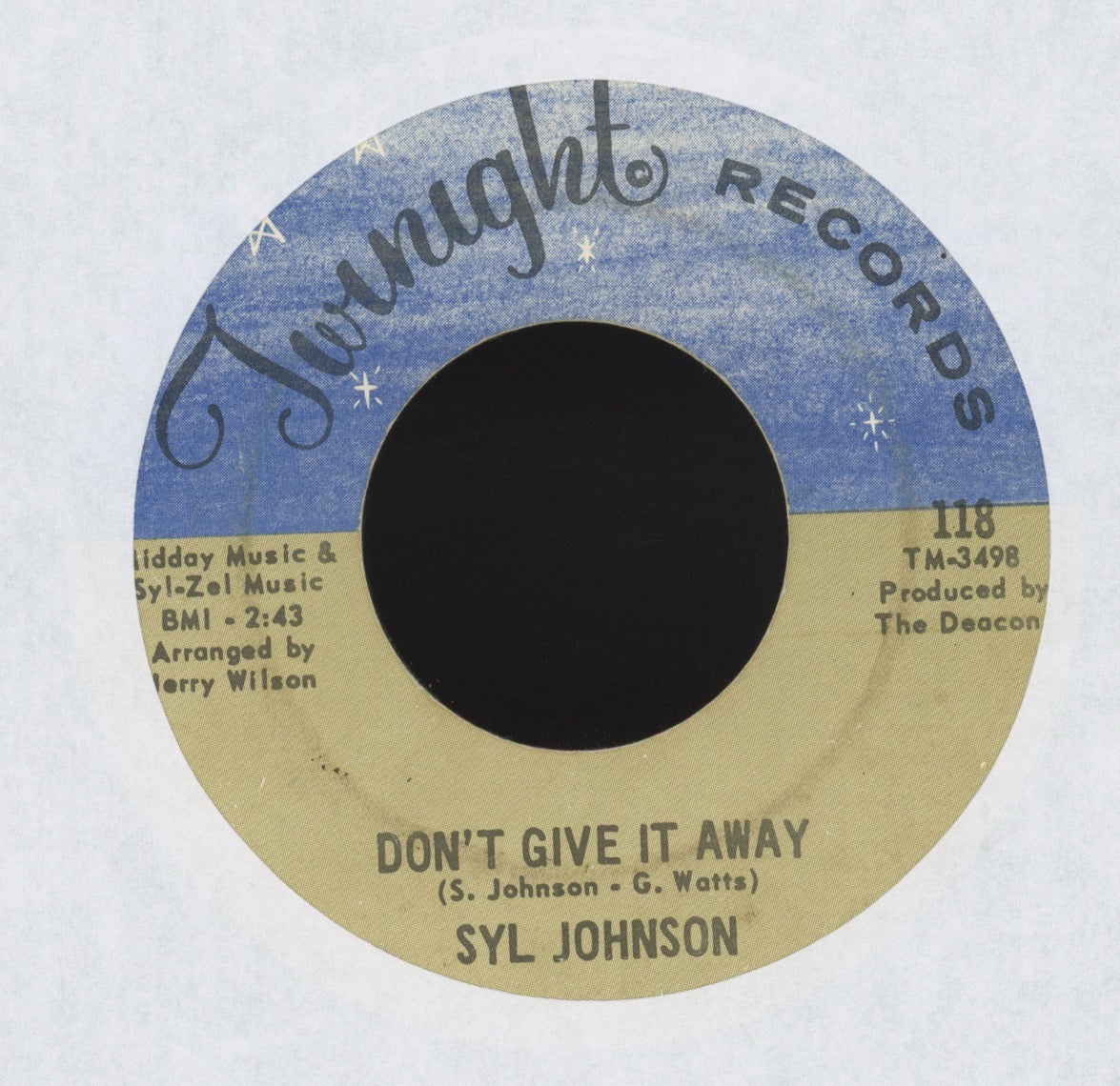 Syl Johnson - Going To The Shack on Twinight Soul Funk 45