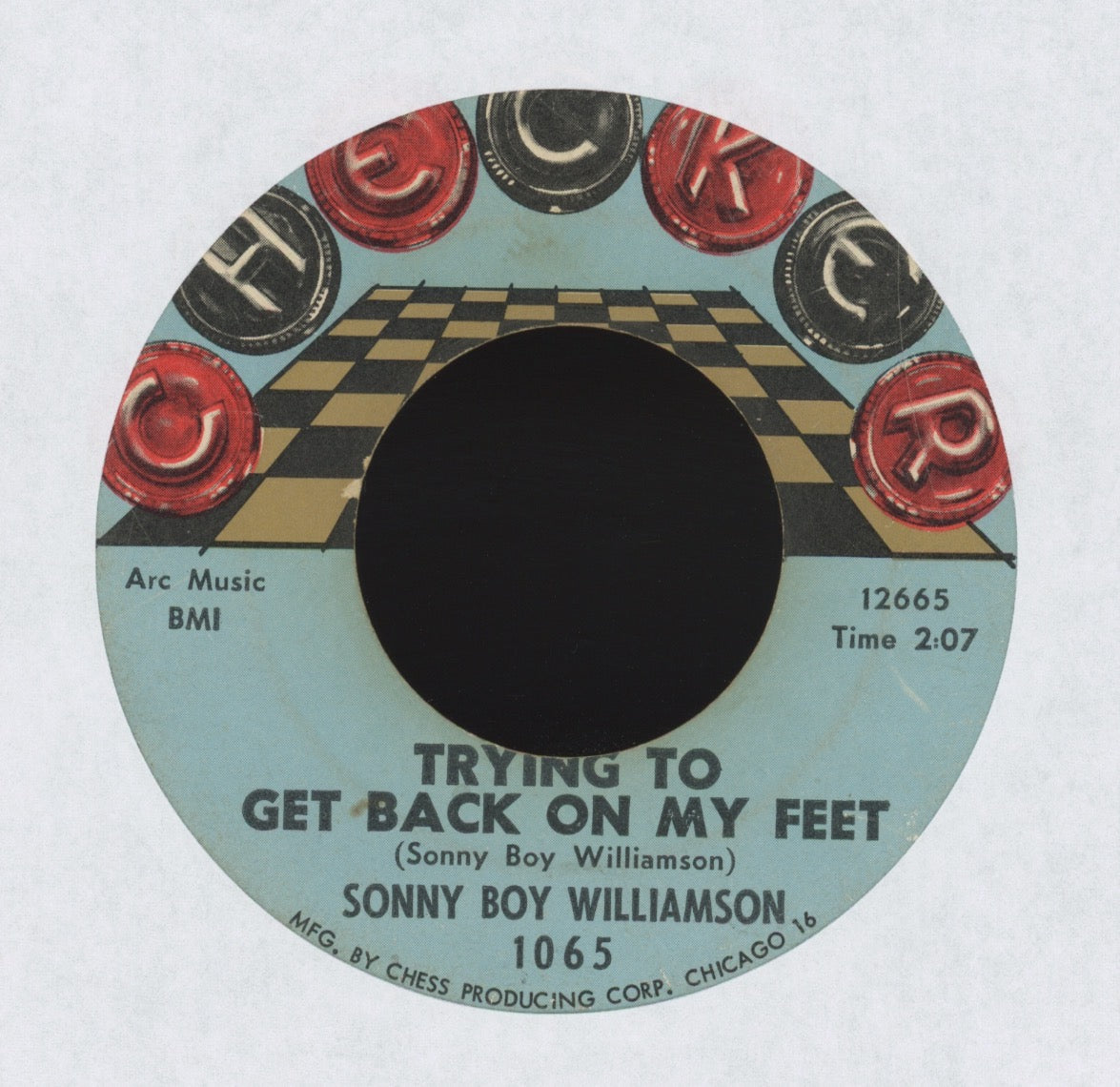 Sonny Boy Williamson - Trying To Get Back On My Feet on Checker R&B 45