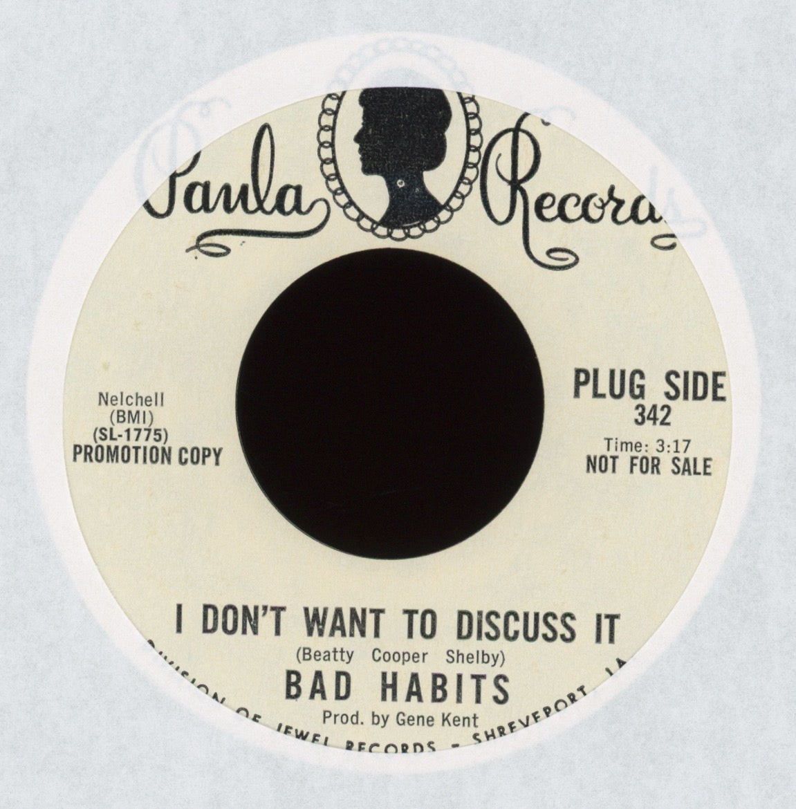 Bad Habits - I Don't Want To Discuss It on Paula Promo Northern Soul 45