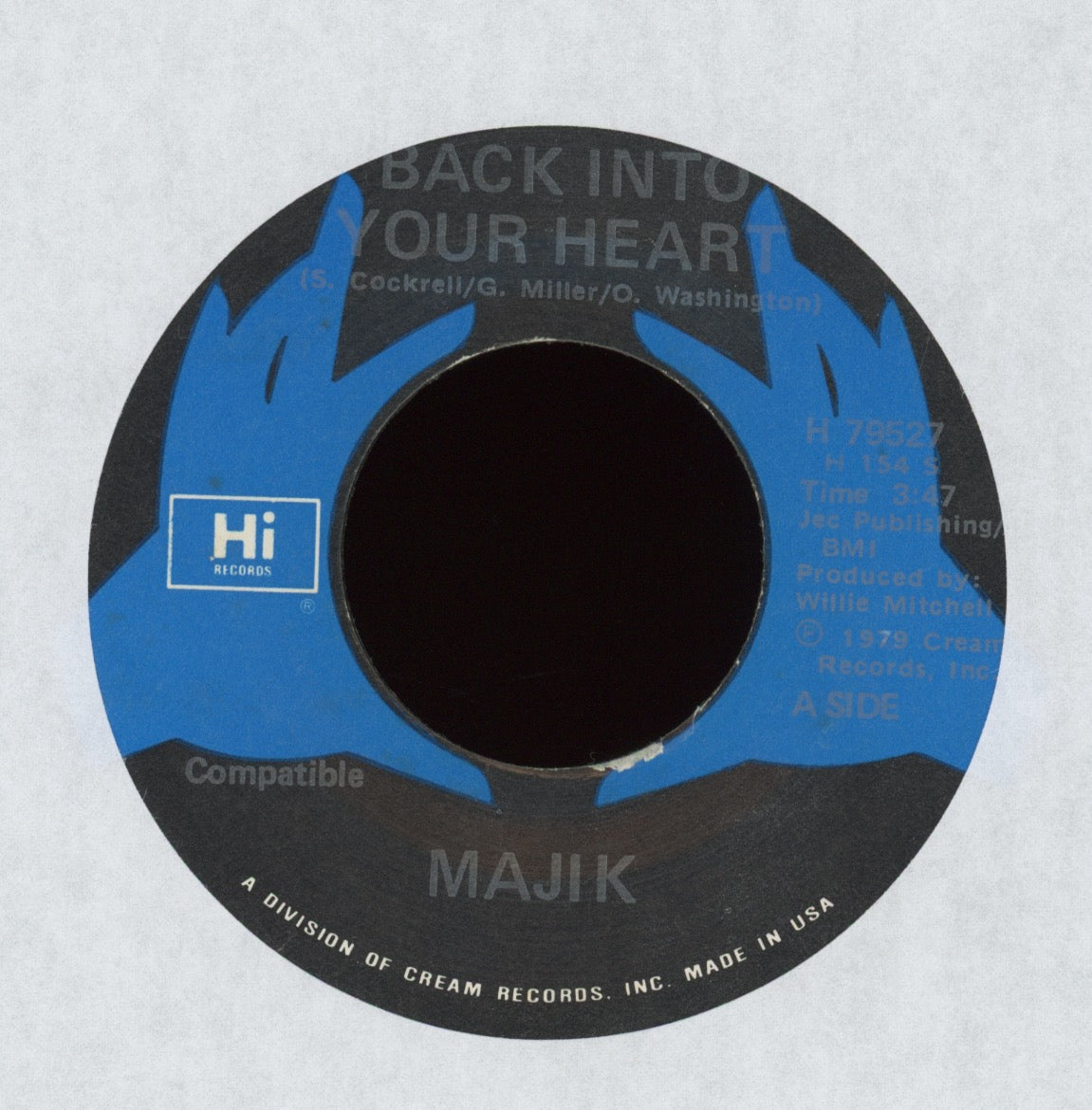 Majik - Back Into Your Heart on Hi Modern Soul 45