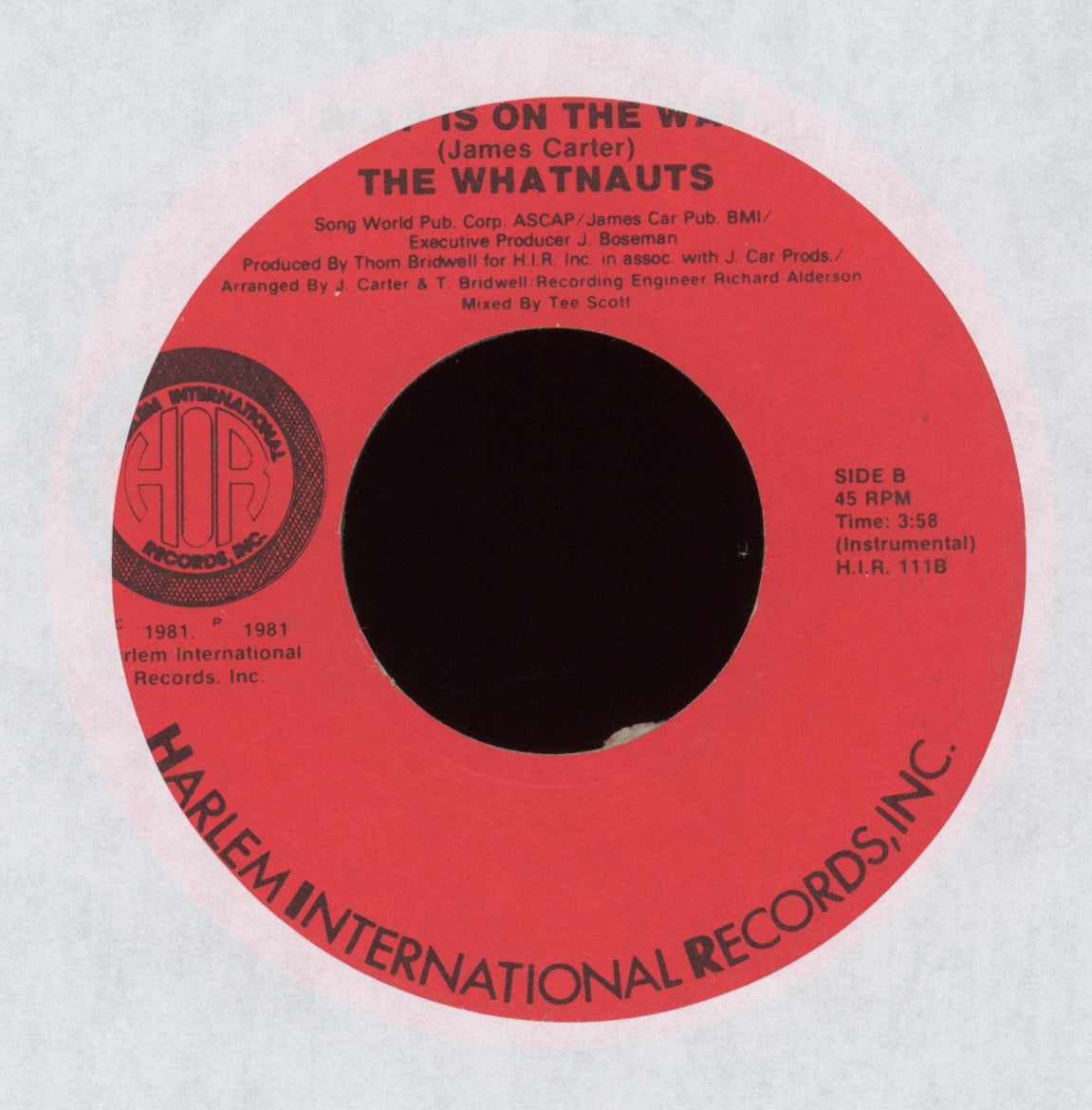 The Whatnauts - Help Is On The Way on Harlem International Boogie Funk 45