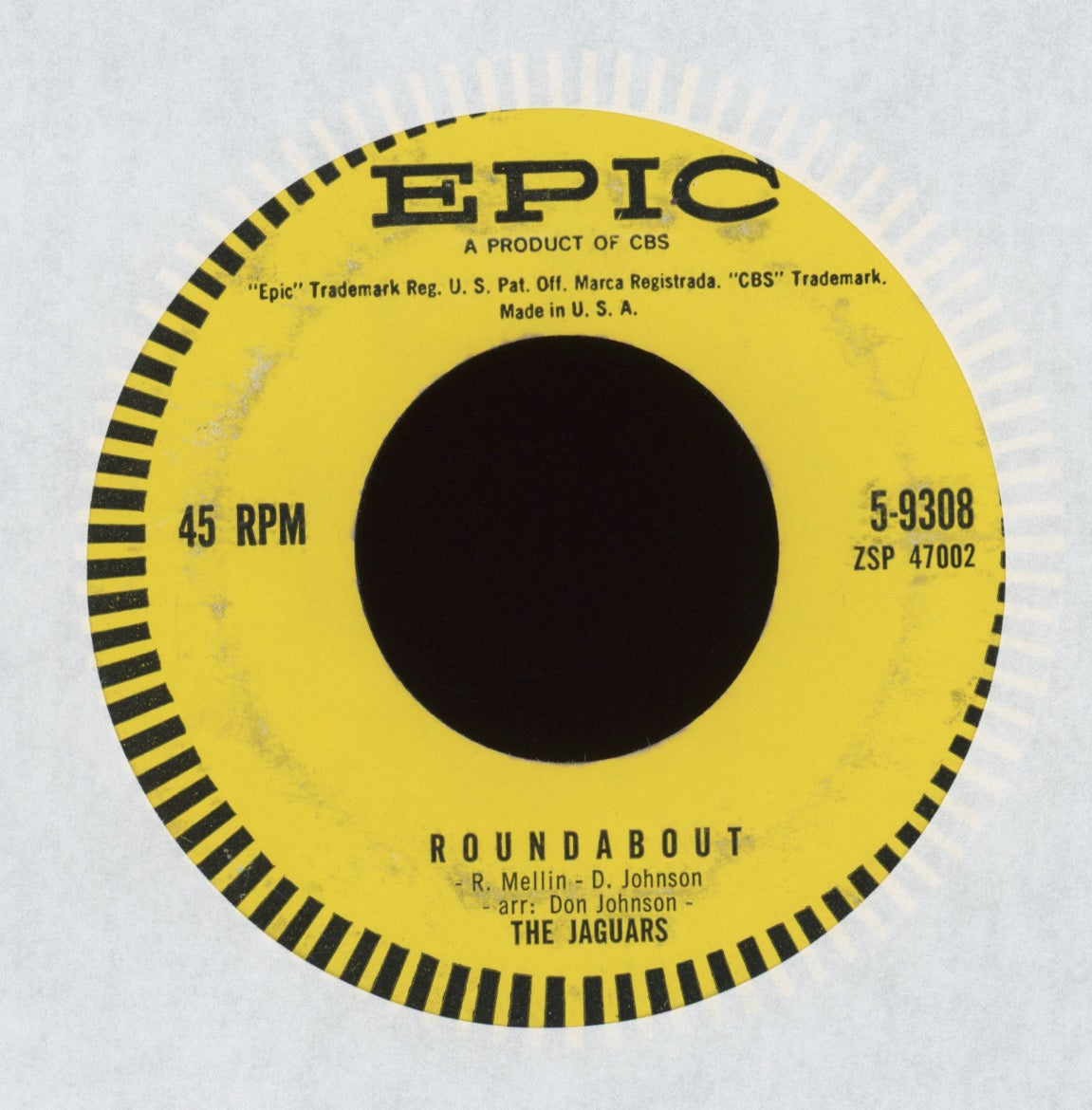 Jaguars - Jaguar on Epic Instro Rockabilly Surf 45