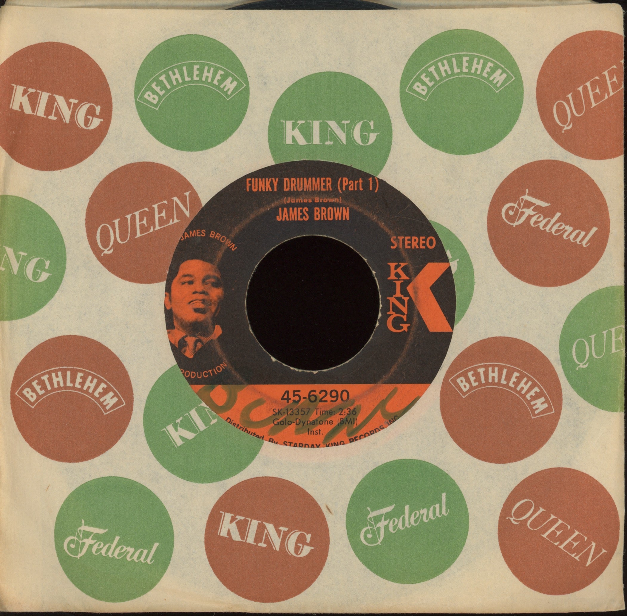 James Brown - Funky Drummer on King Funk 45