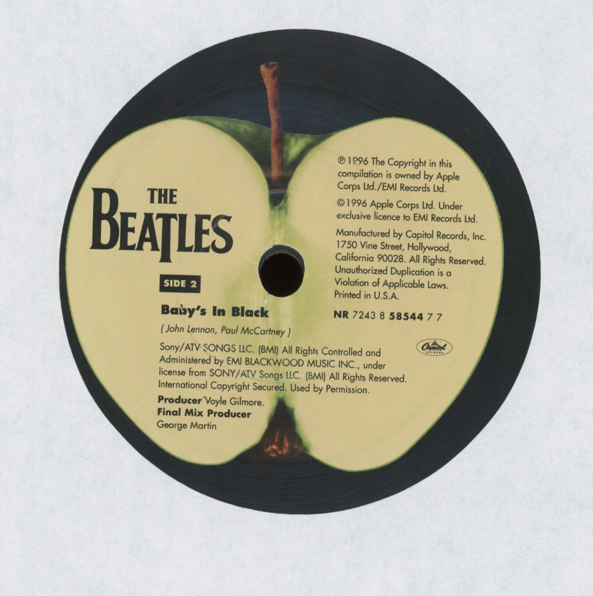 The Beatles - Real Love on Apple 45 With Picture Sleeve