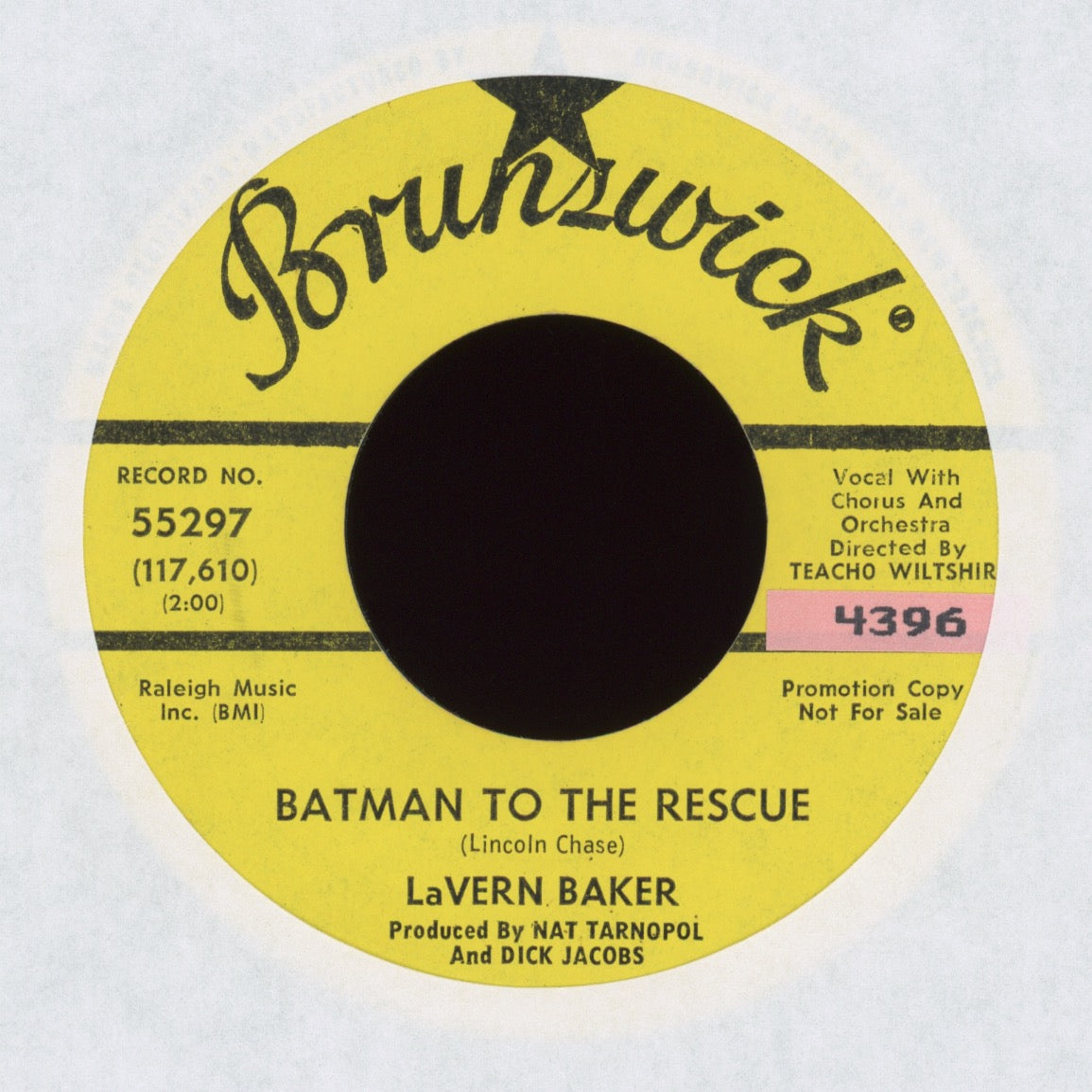 Lavern Baker - Batman To The Rescue on Brunswick Promo R&B Mod Rocker 45