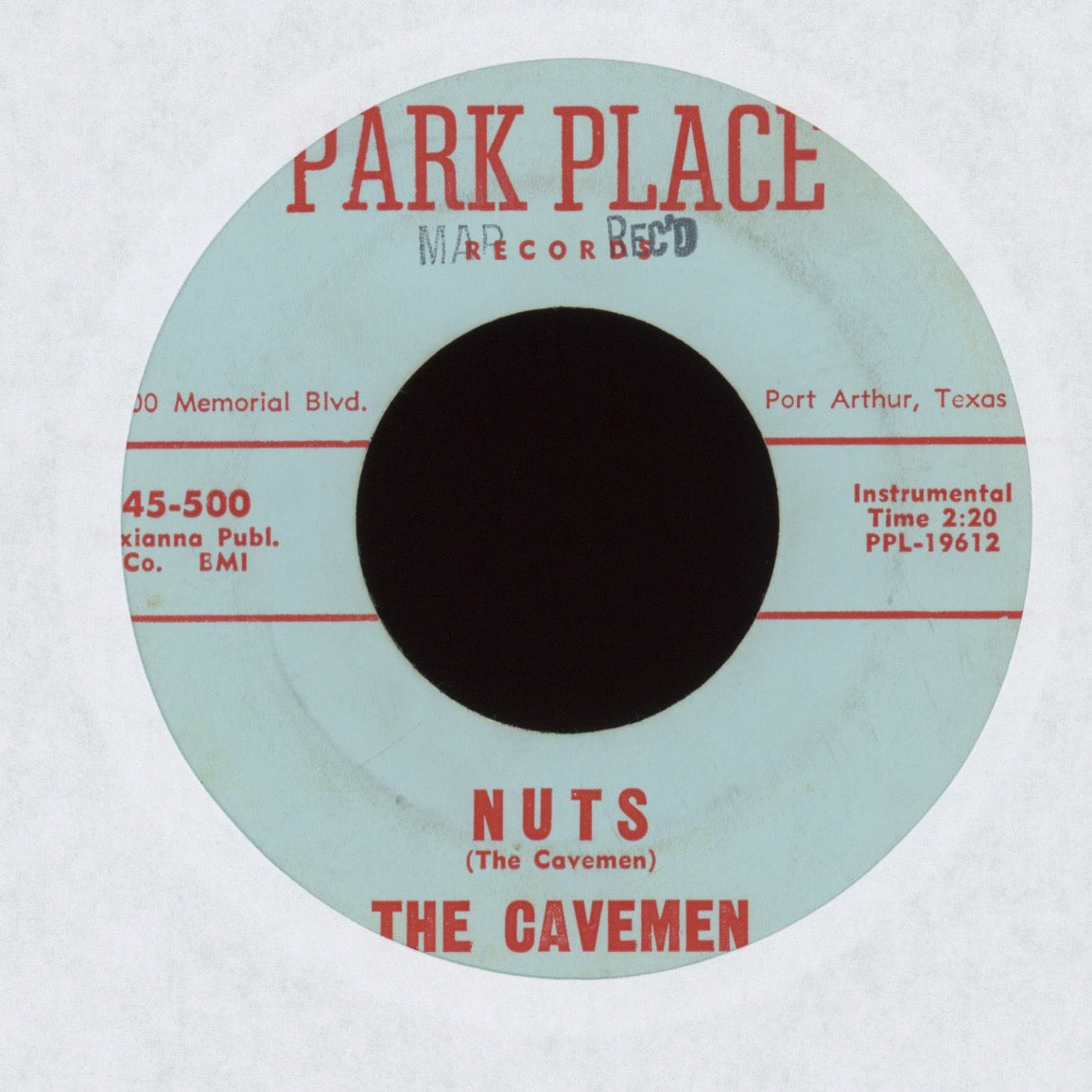 The Cavemen - Bowling Alley Oop on Park Place R&B 45