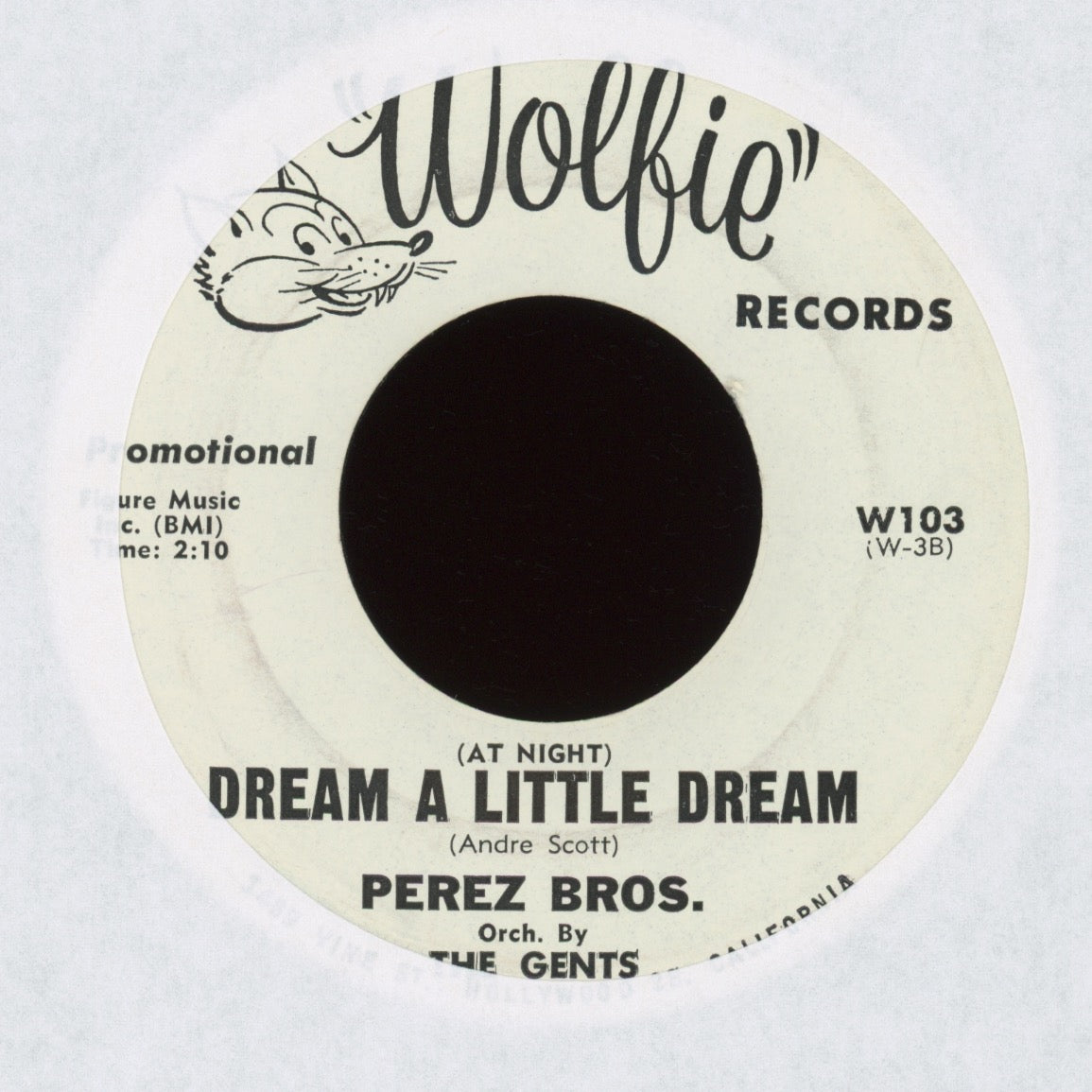 The Perez Bros. - I'm Truly Truly Yours on Wolfie Promo R&B Doo Wop 45
