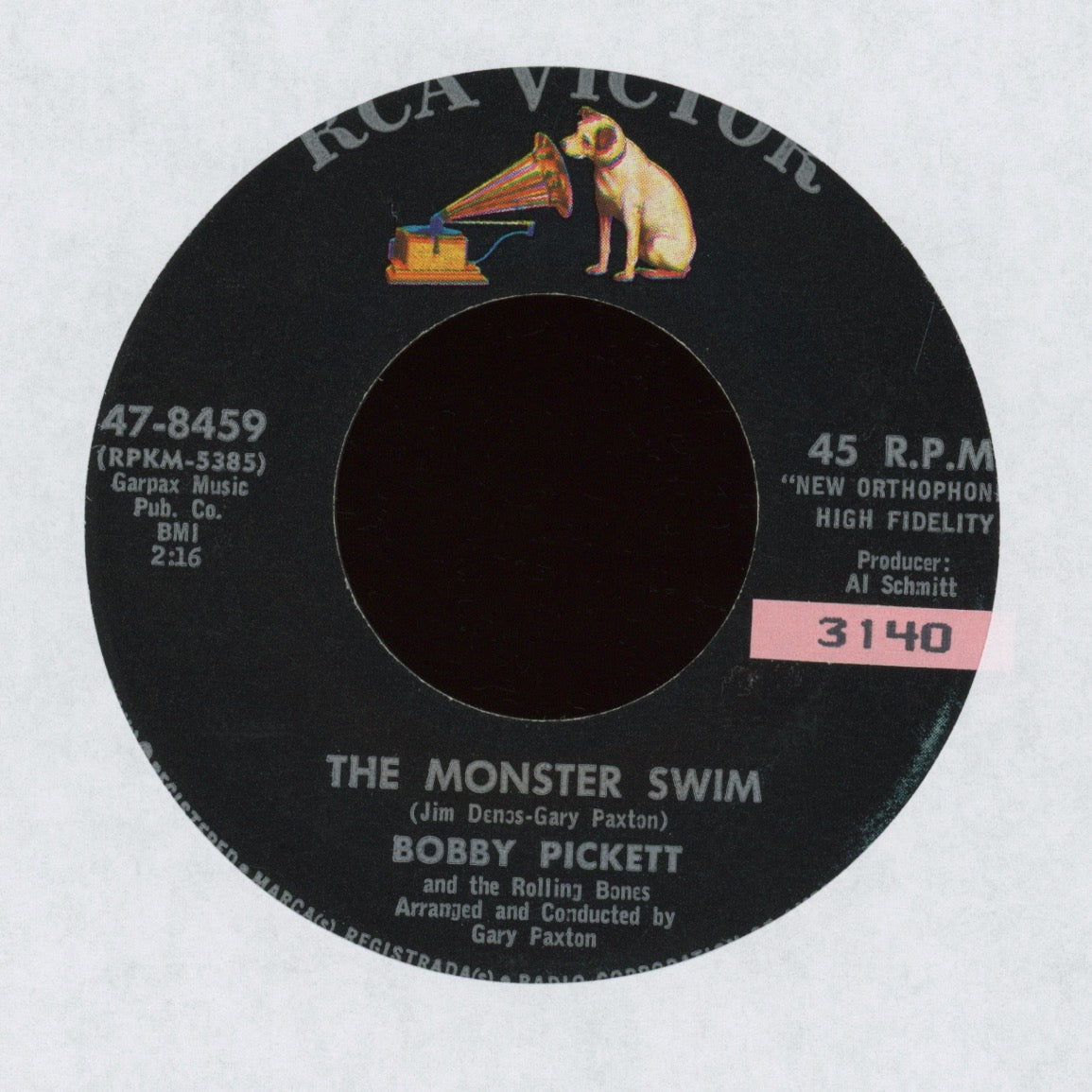 Bobby Pickett And The Rolling Bones - The Monster Swim on RCA Halloween Horror R&B 45